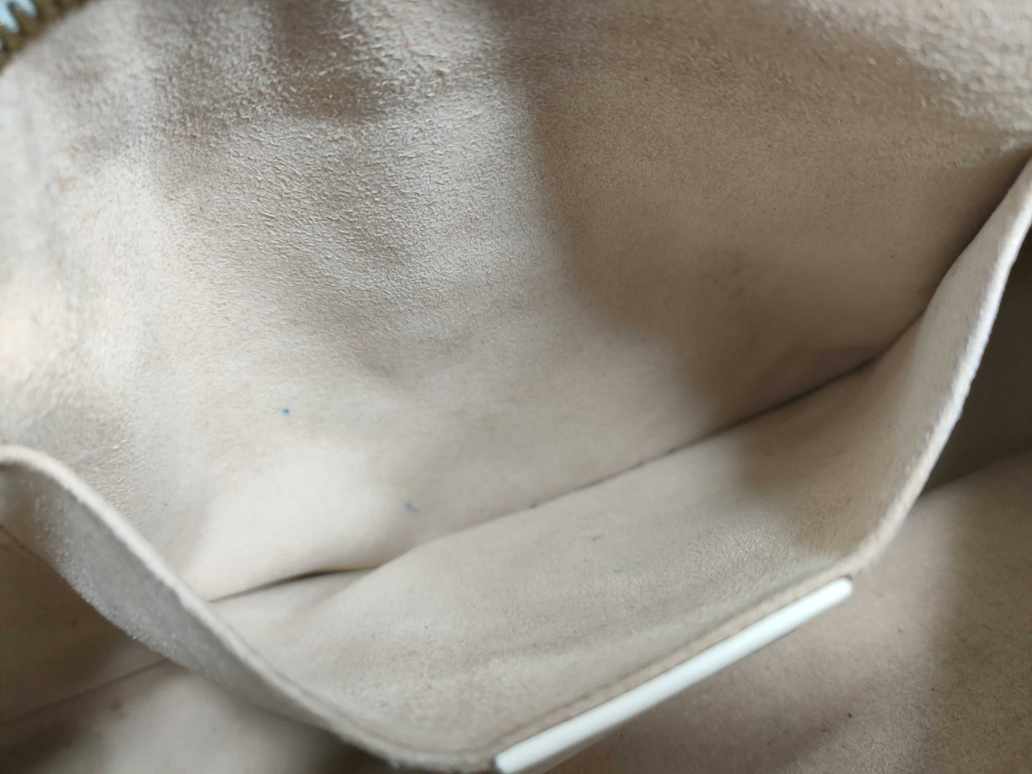 GG Marmont Leather White Shoulder Bag 447632 — view 11