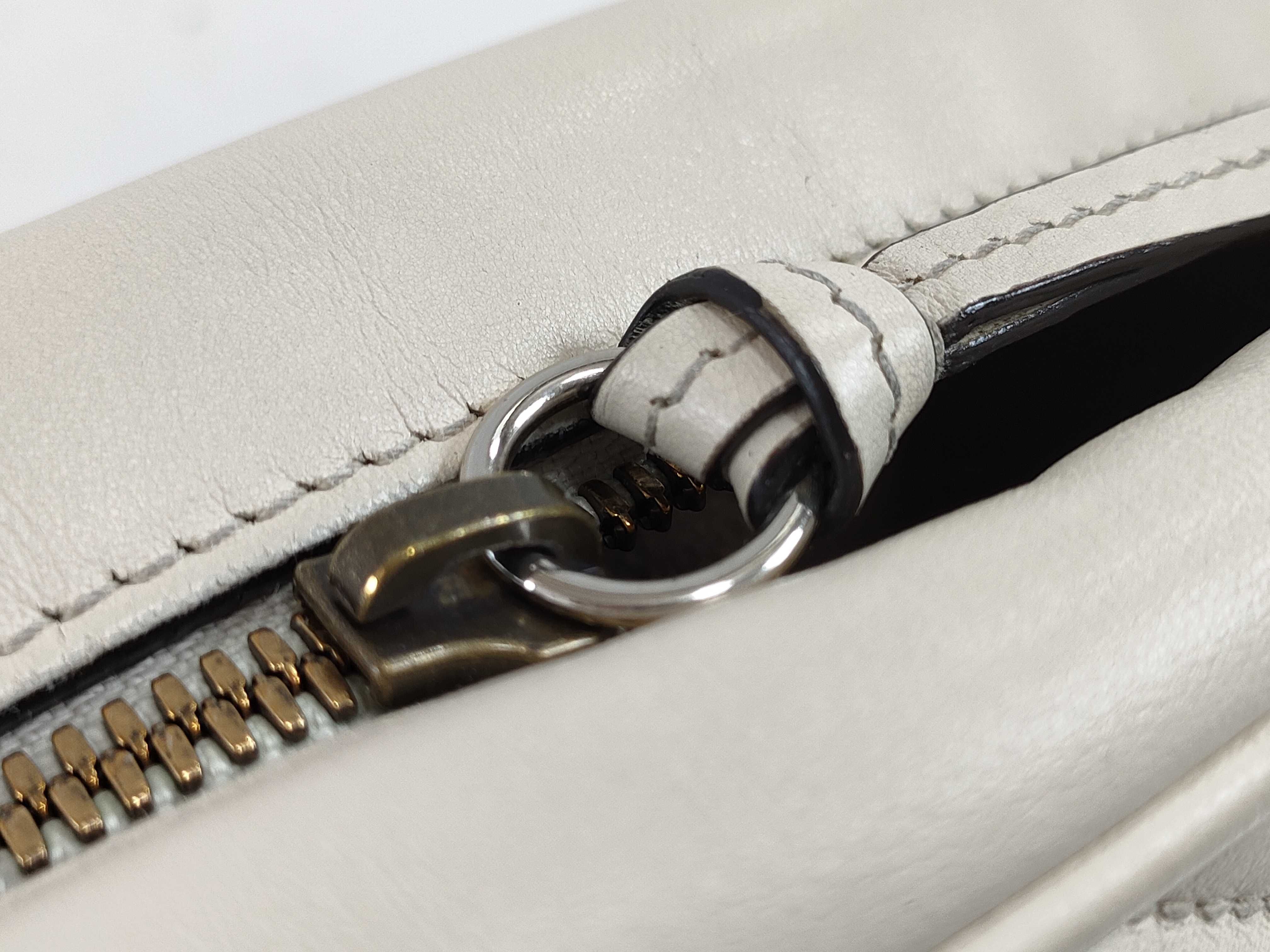 GG Marmont Leather White Shoulder Bag 447632 — view 15