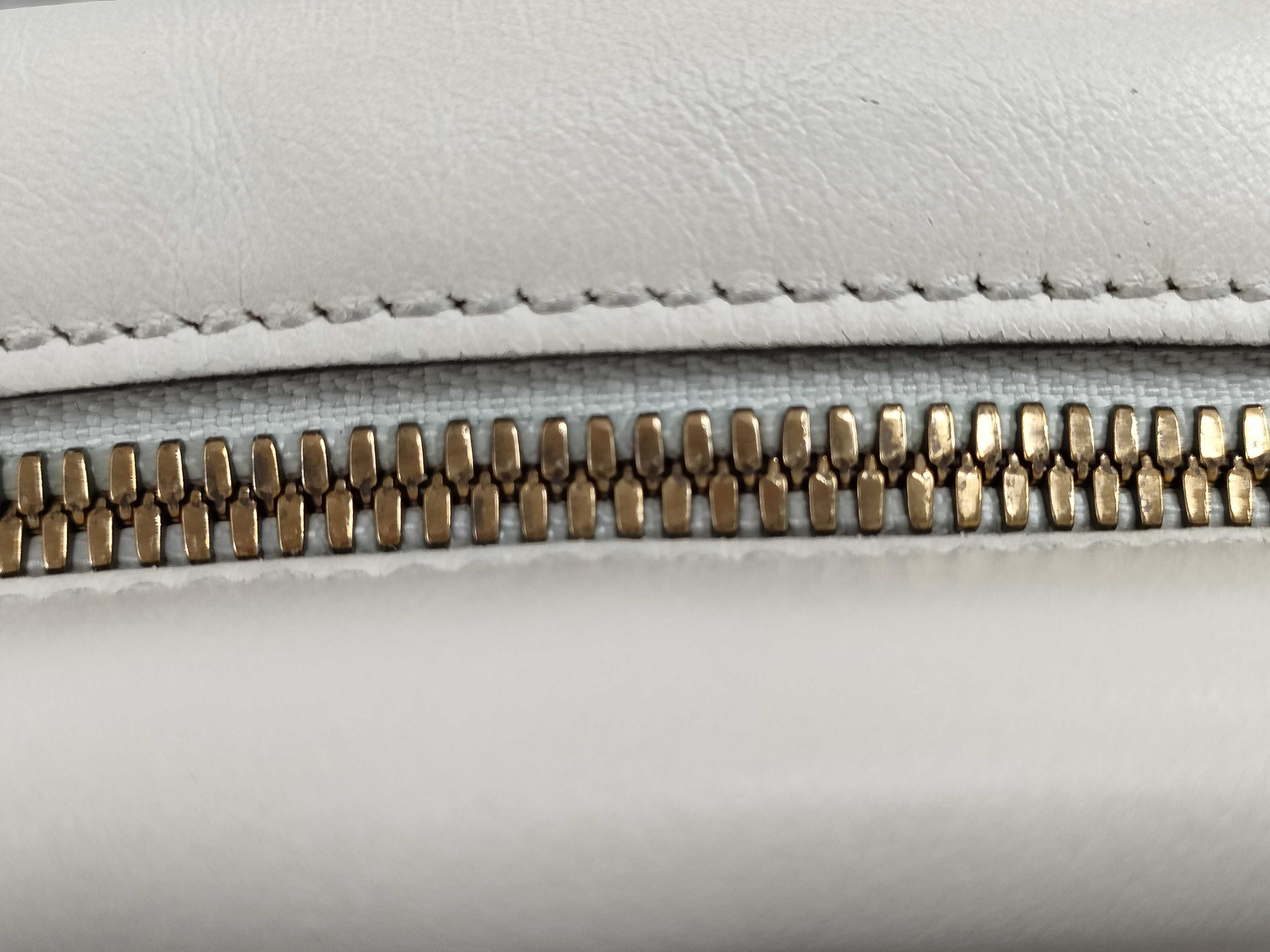 GG Marmont Leather White Shoulder Bag 447632 — view 6