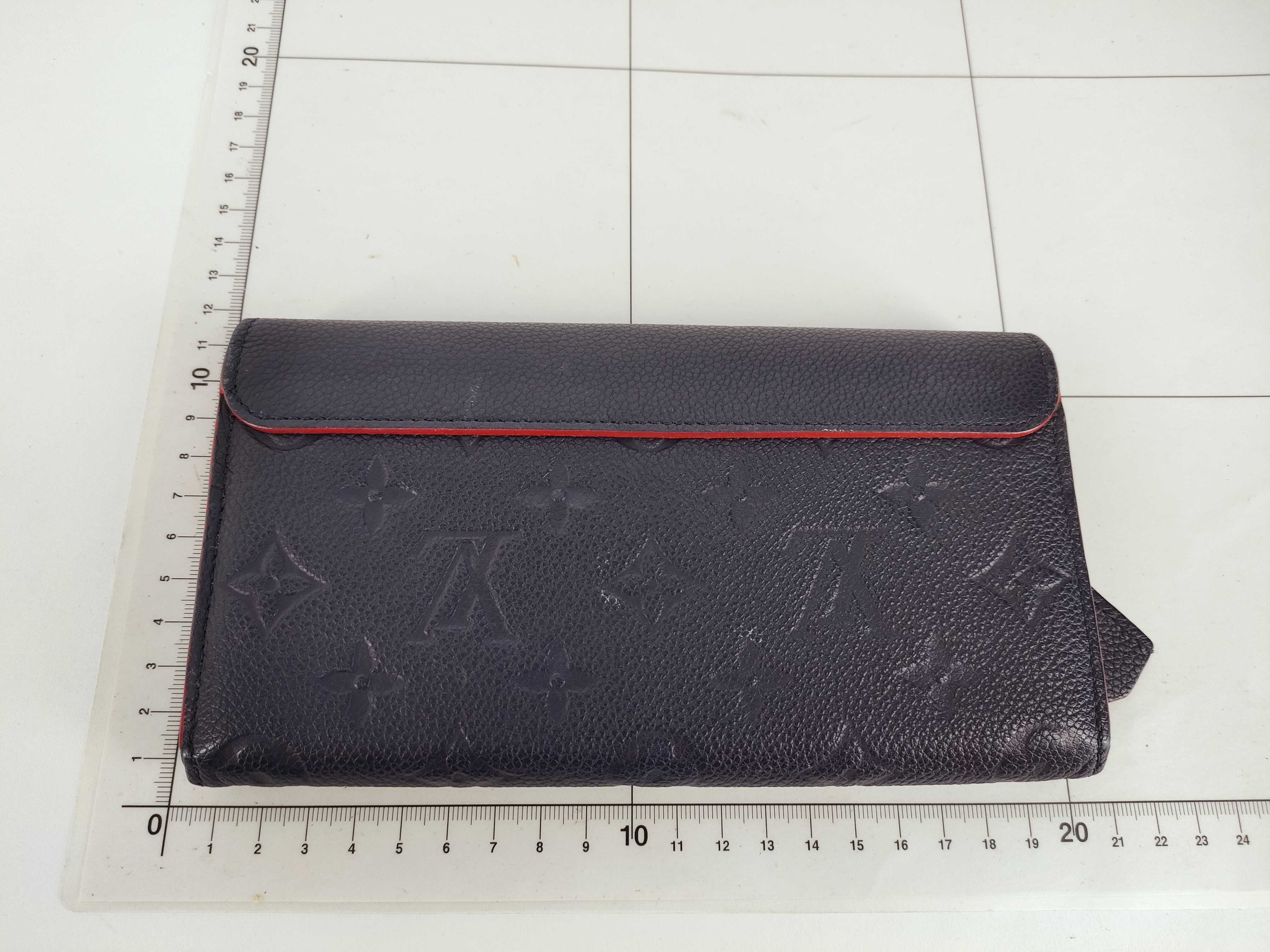 Pont Neuf M62127 CA1168 Empreinte Marine Rouge Wallet — view 2
