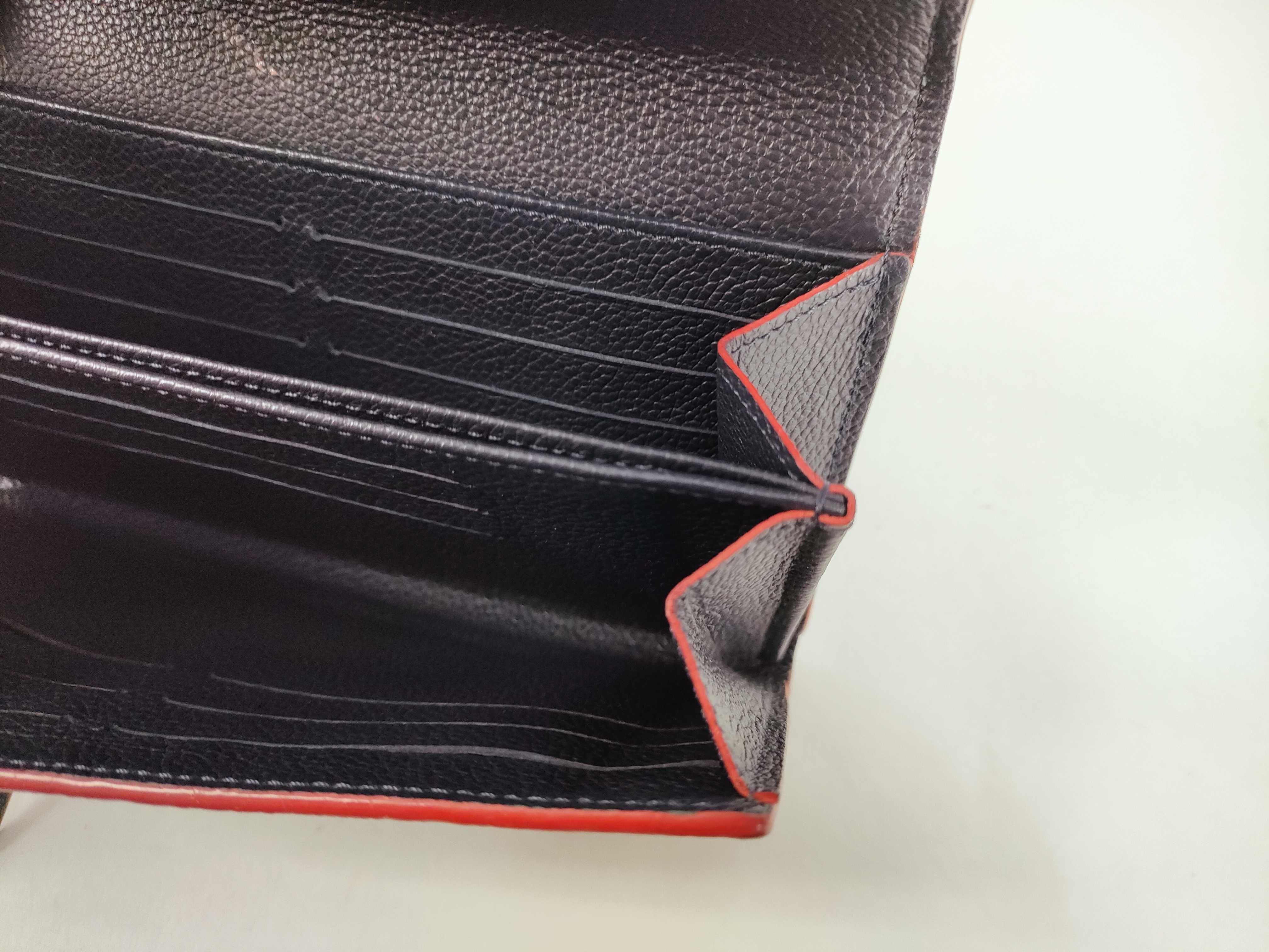 Pont Neuf M62127 CA1168 Empreinte Marine Rouge Wallet — view 11