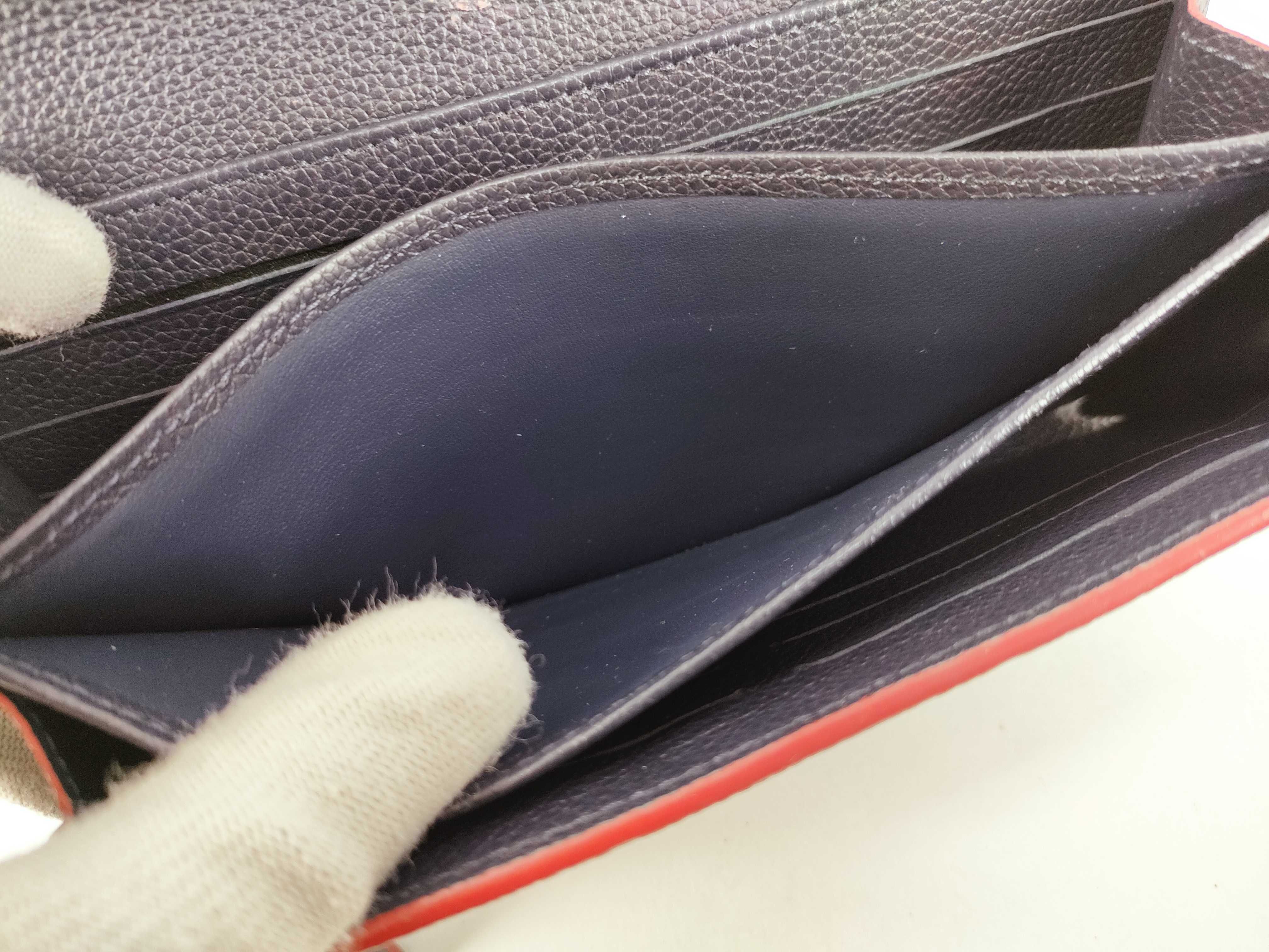 Pont Neuf M62127 CA1168 Empreinte Marine Rouge Wallet — view 13