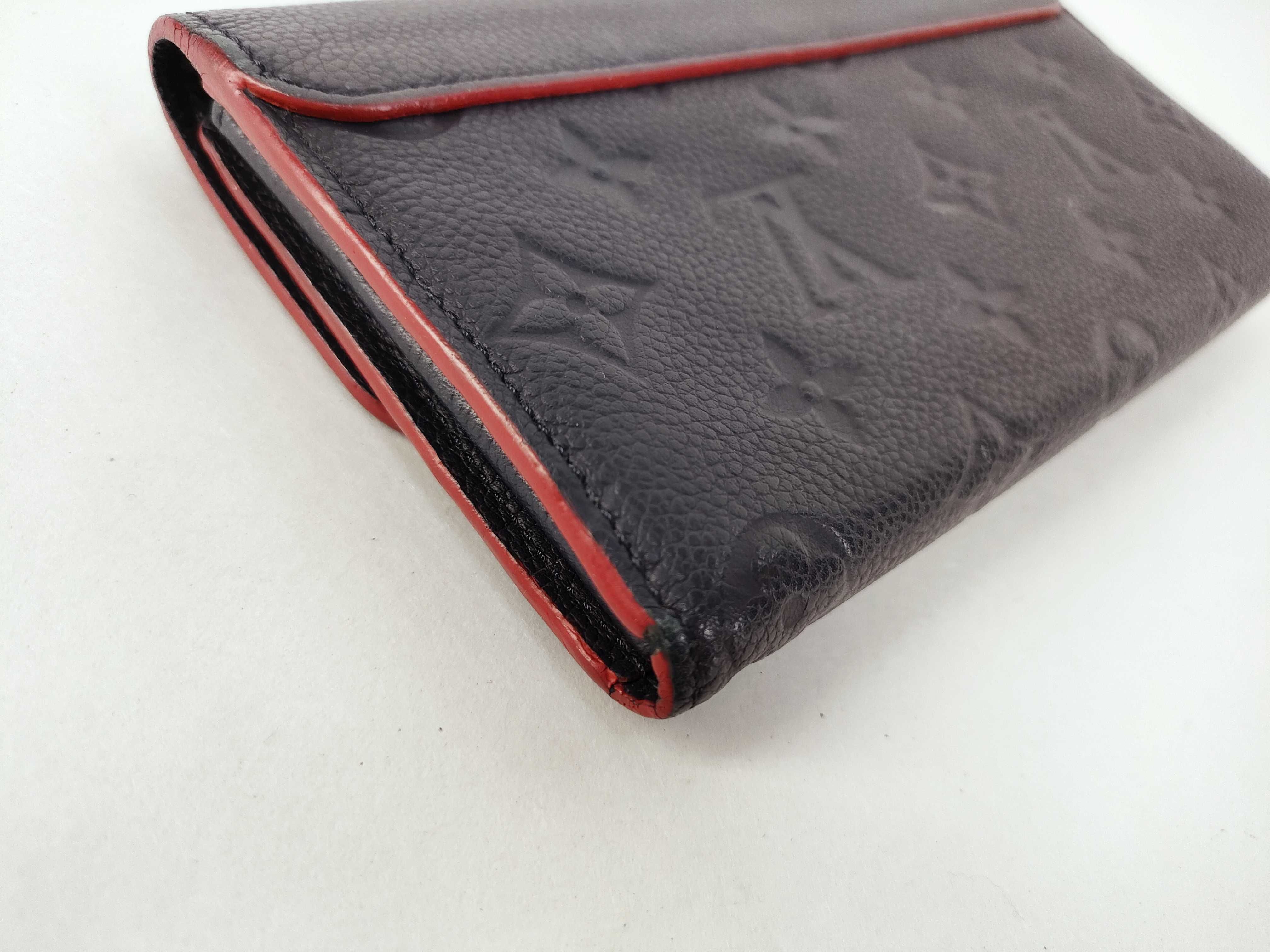 Pont Neuf M62127 CA1168 Empreinte Marine Rouge Wallet — view 3