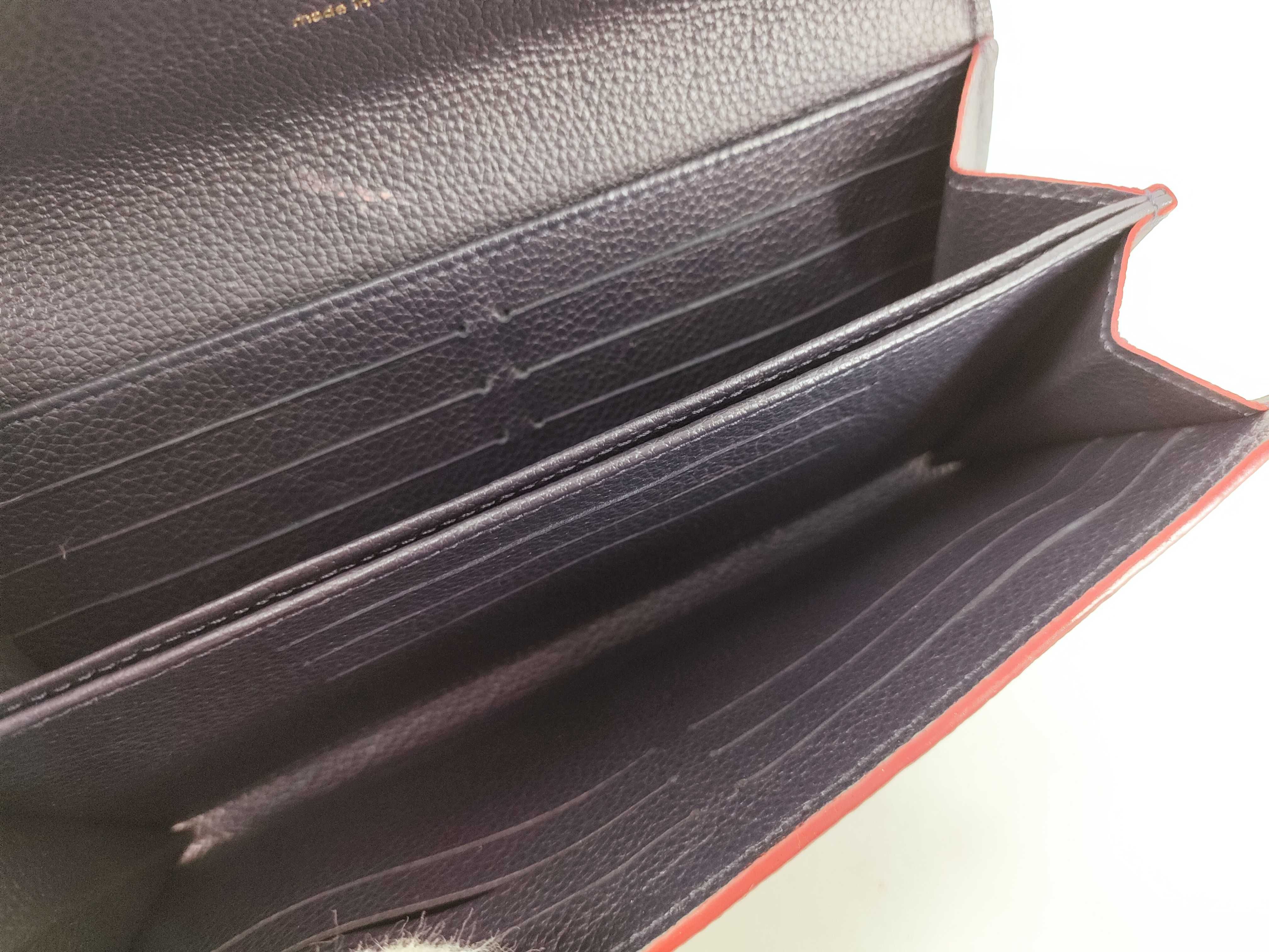 Pont Neuf M62127 CA1168 Empreinte Marine Rouge Wallet — view 10