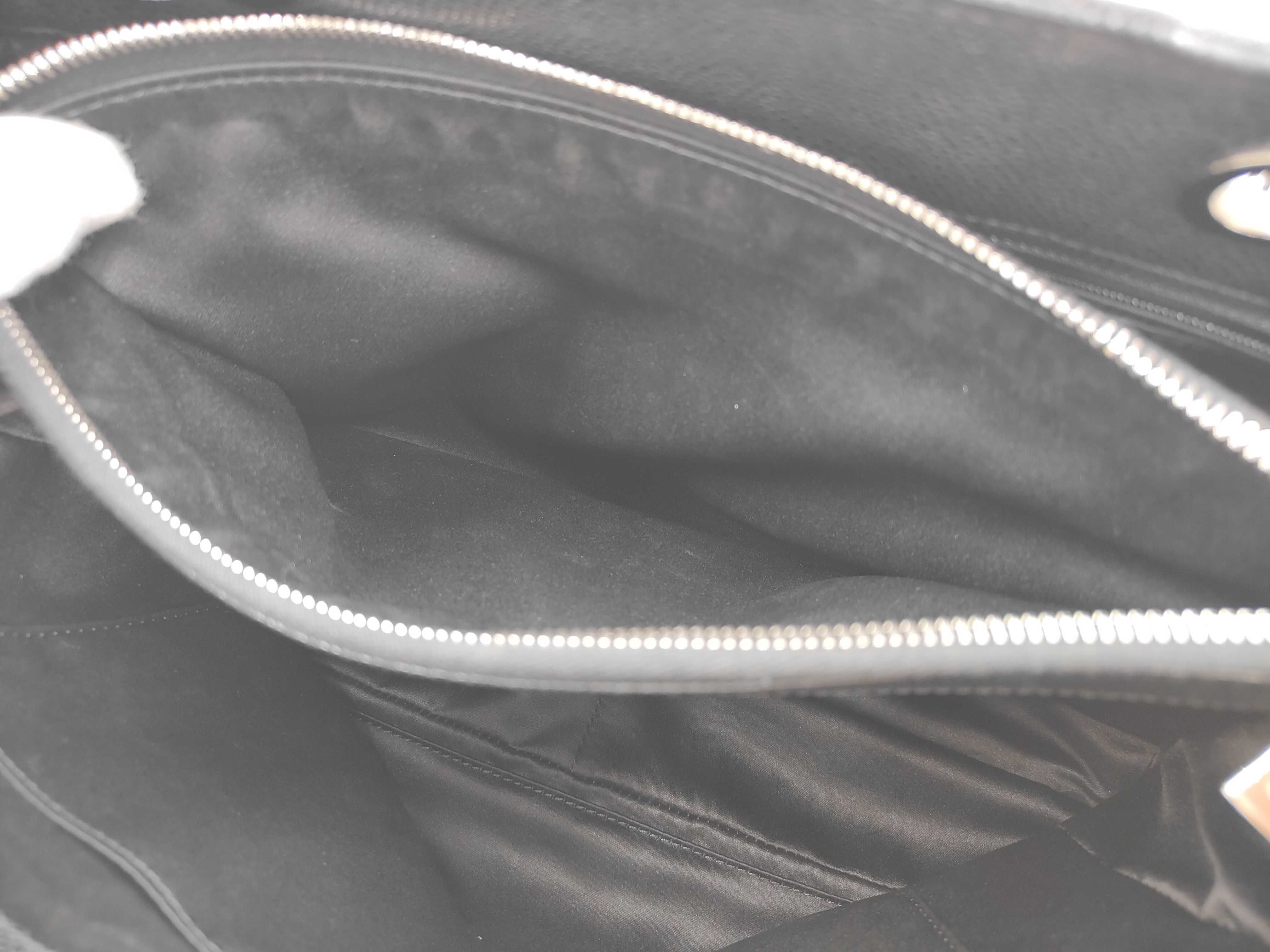 Matelassé Chain Tote Bag, GST, Caviar Skin, Black, Serial Seal, G Card — view 11
