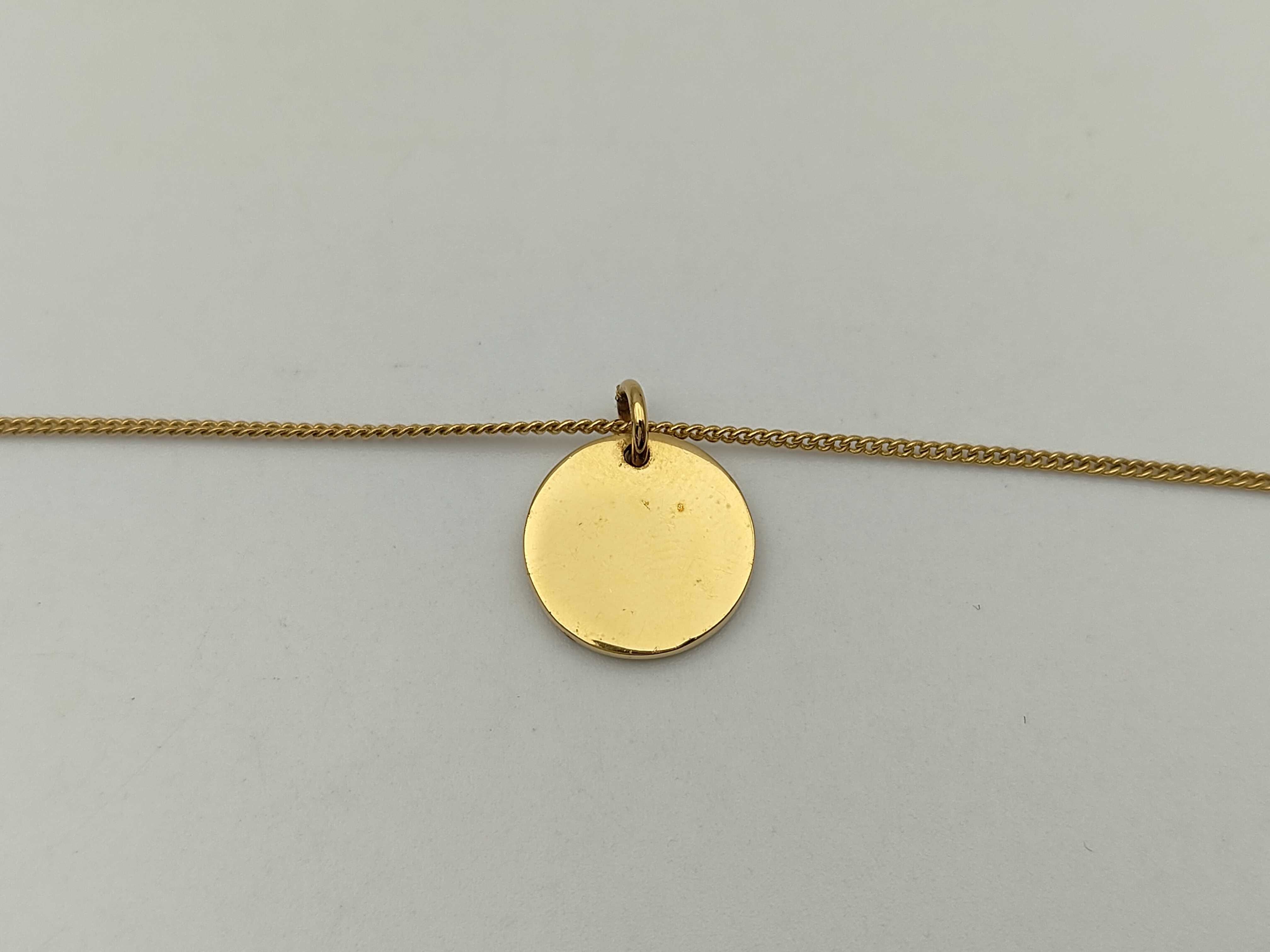 Logo Round Gold Necklace — view 2