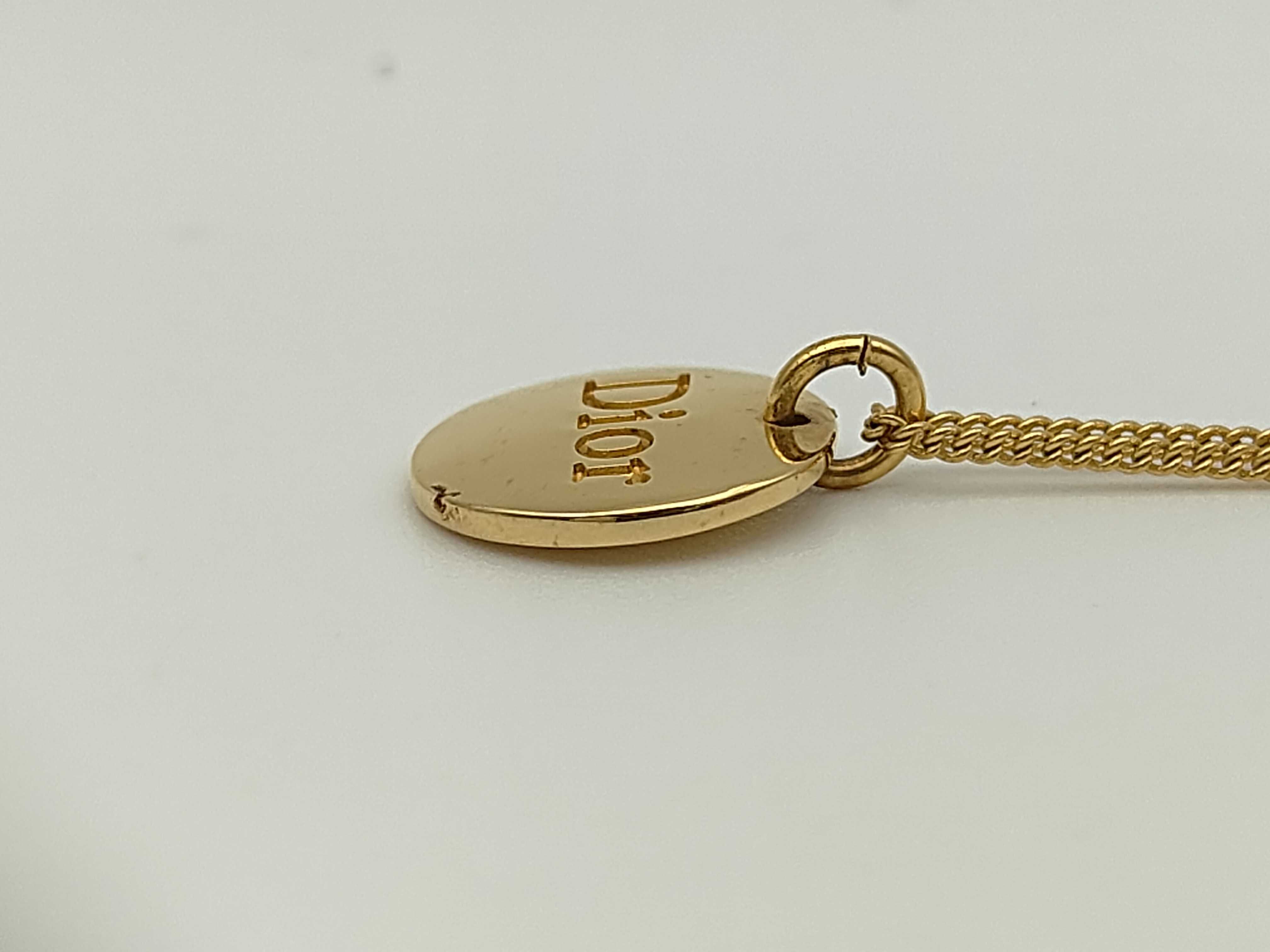 Logo Round Gold Necklace — view 3