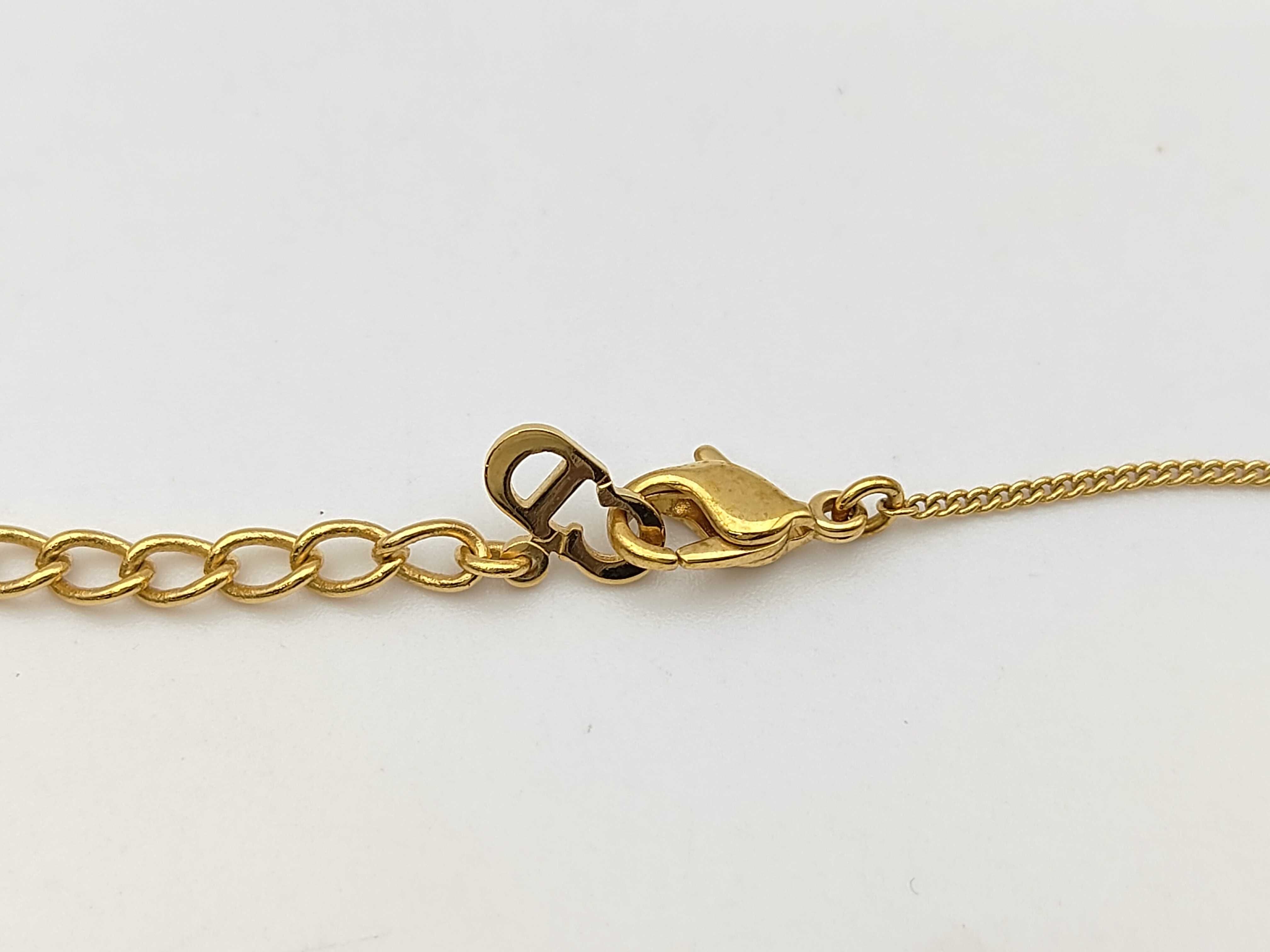 Logo Round Gold Necklace — view 4