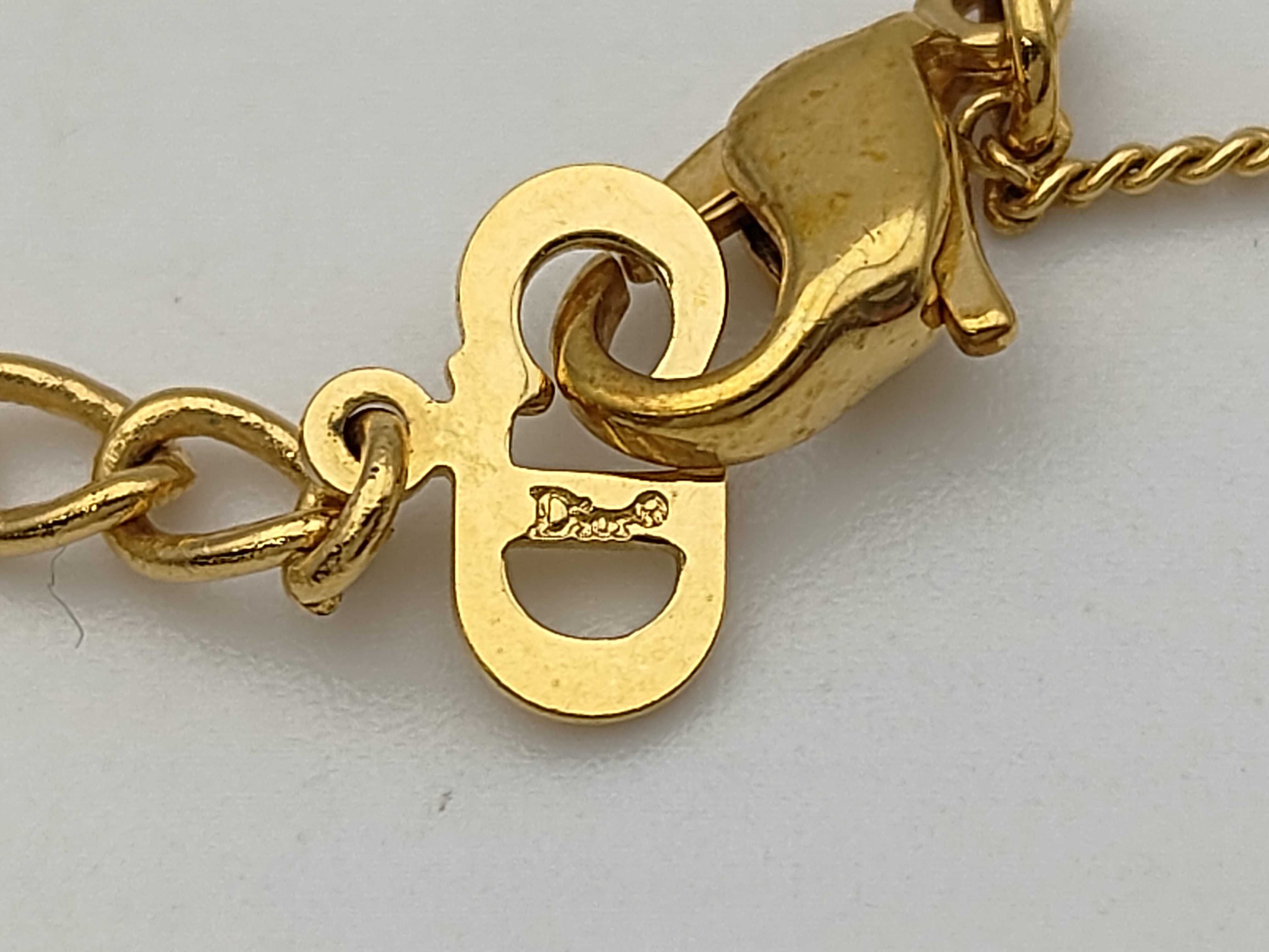Logo Round Gold Necklace — view 5