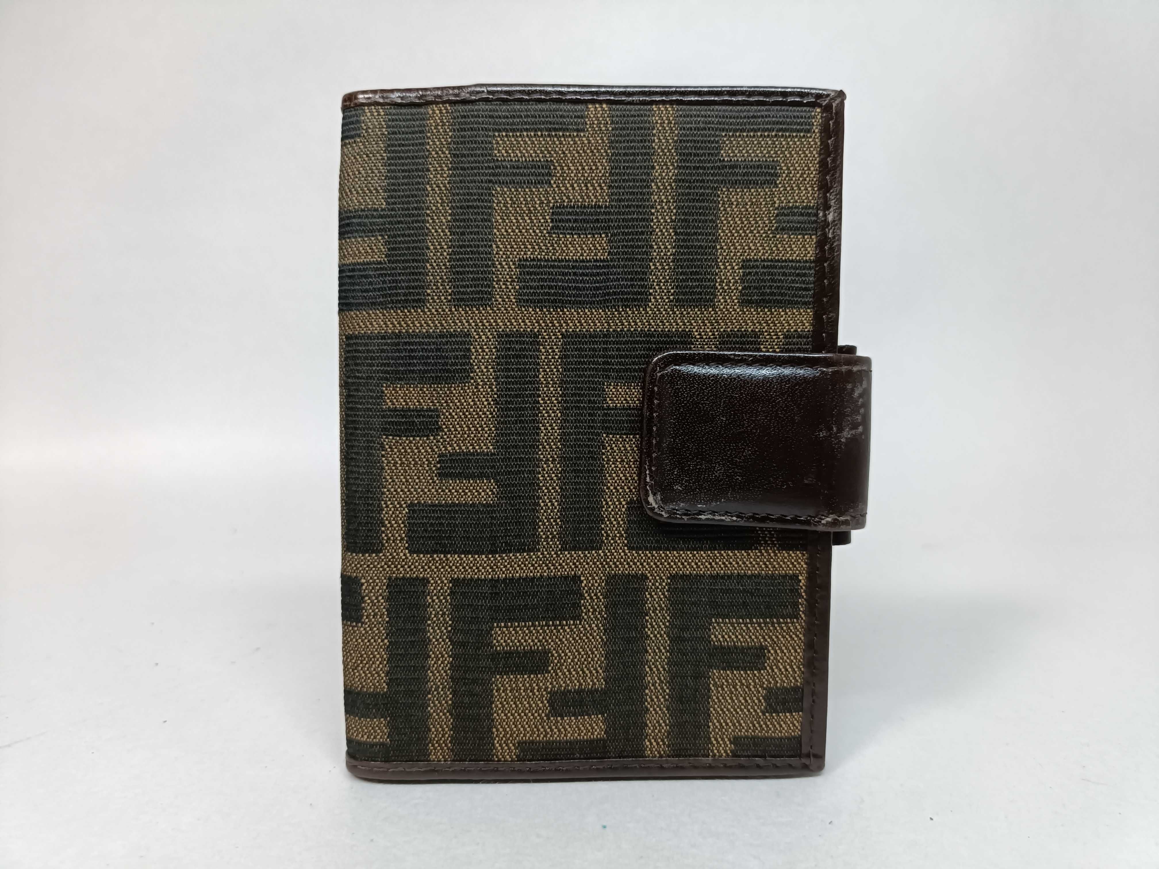 Zucca pattern canvas card case 07-02476-991 notebook cover
