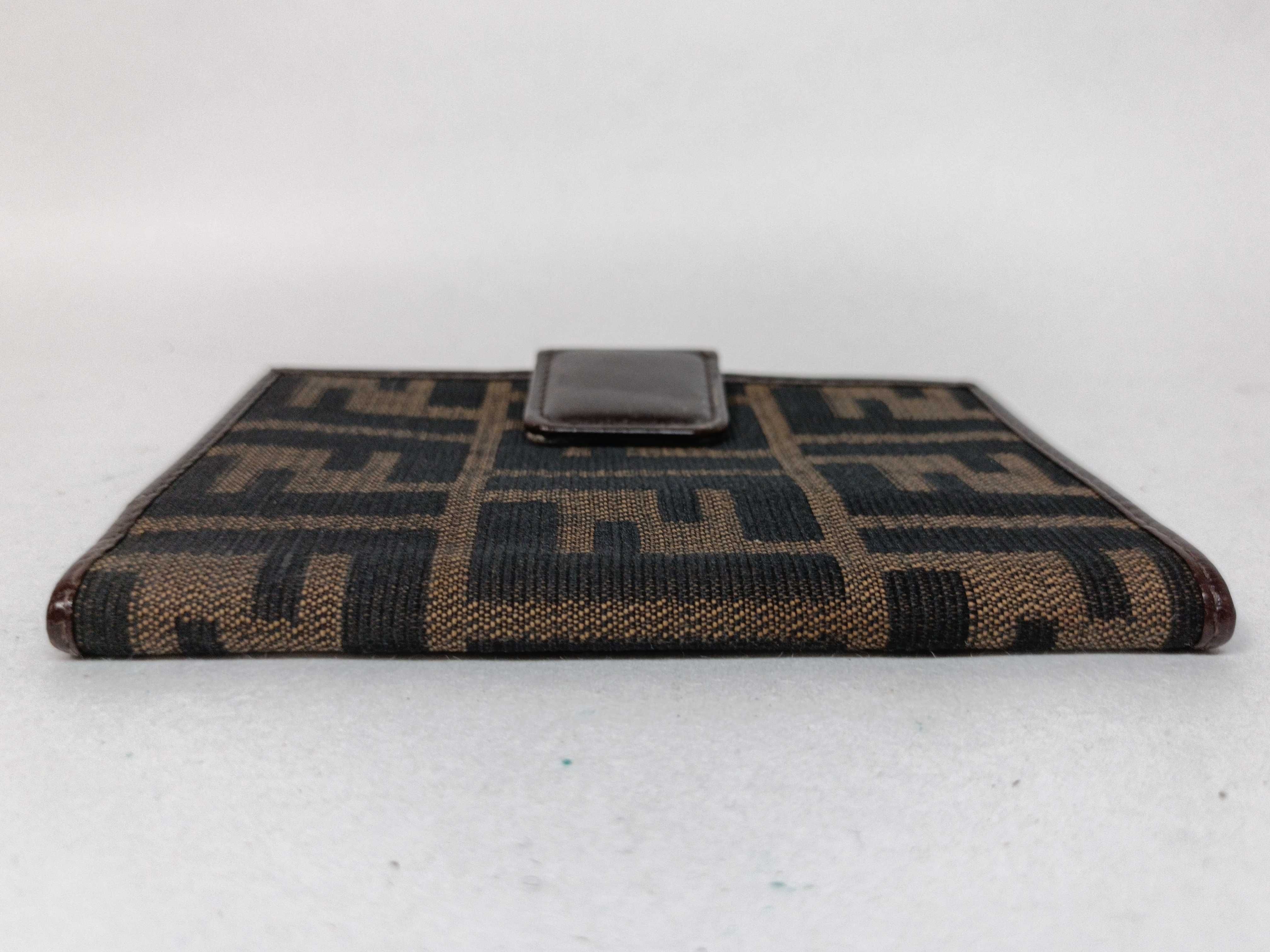 Zucca pattern canvas card case 07-02476-991 notebook cover — view 3