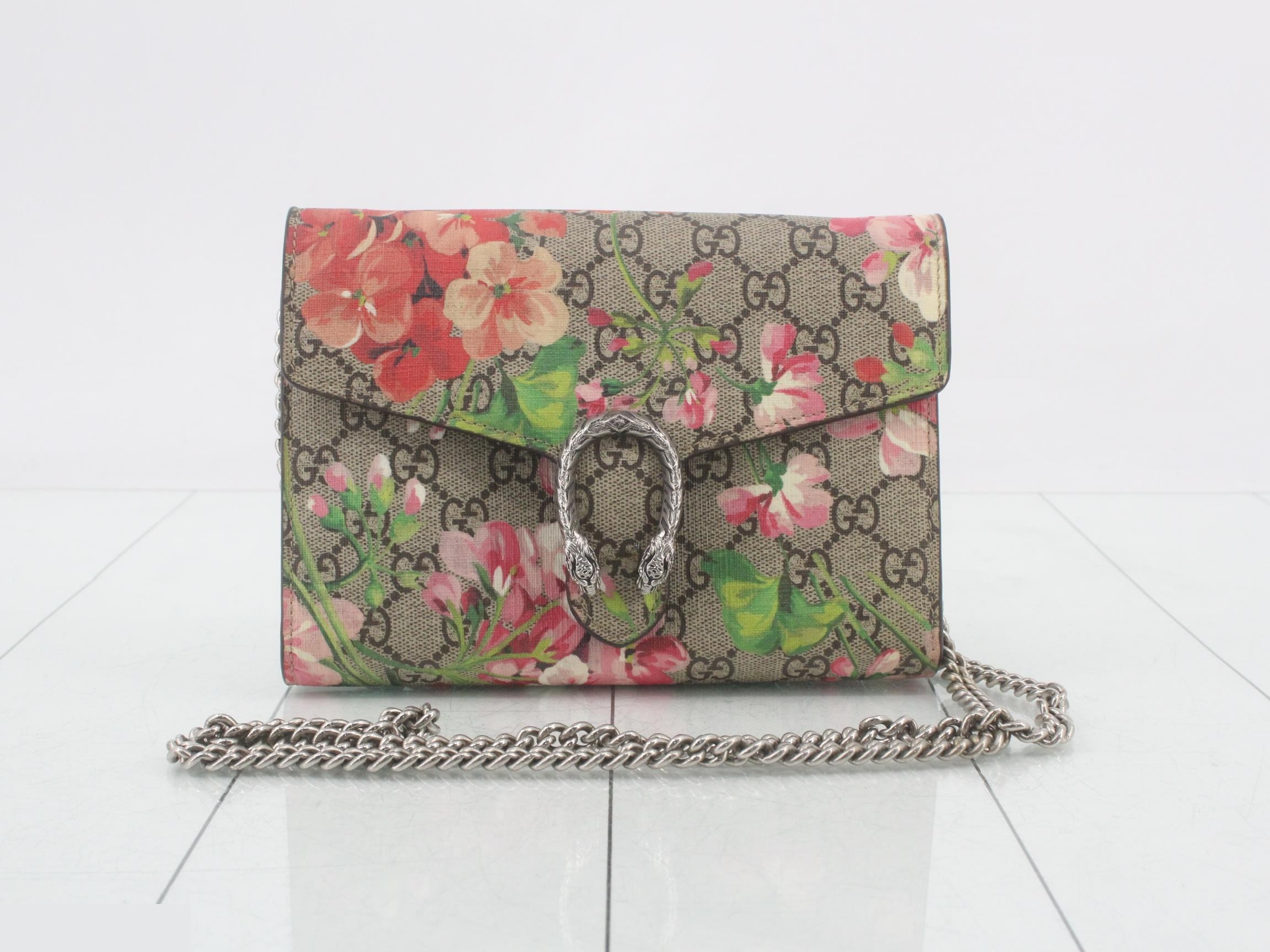 Dionysus GG Blooms/Supreme Chain Wallet