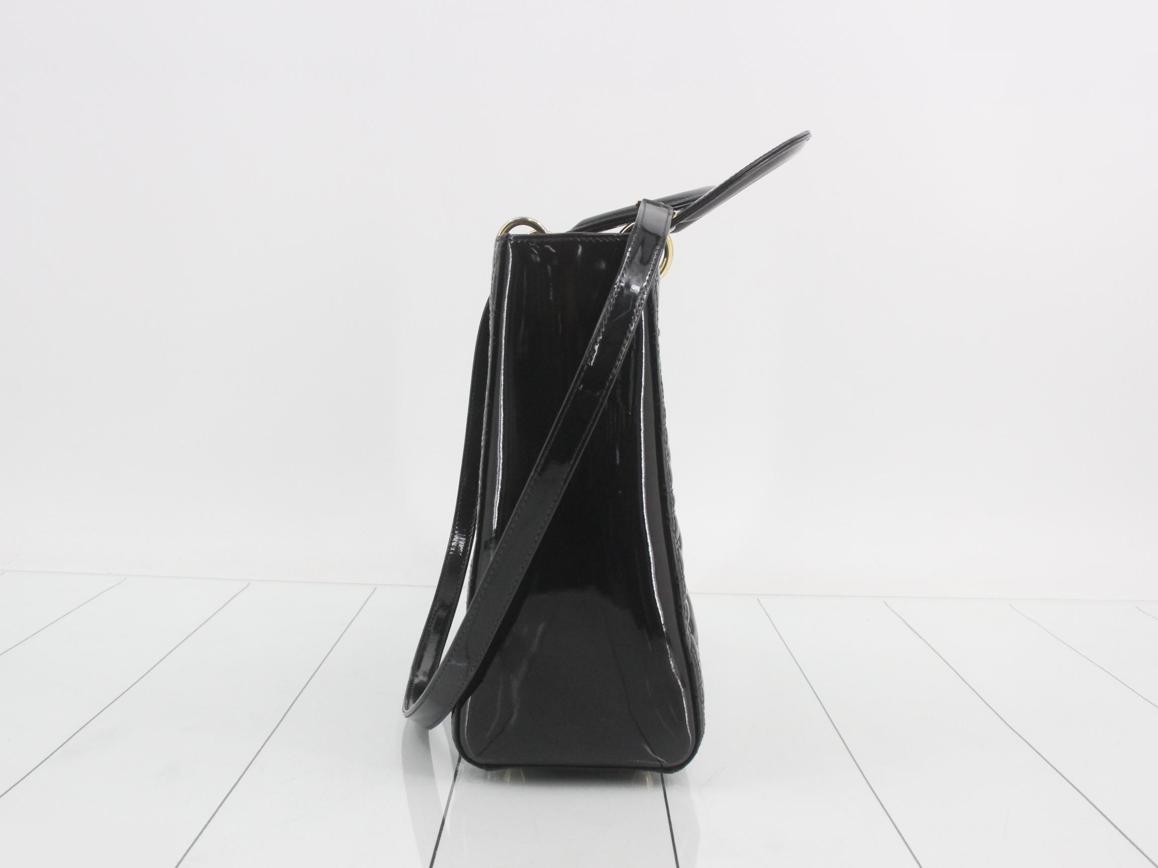 Lady Dior Large Enamel Black — view 4
