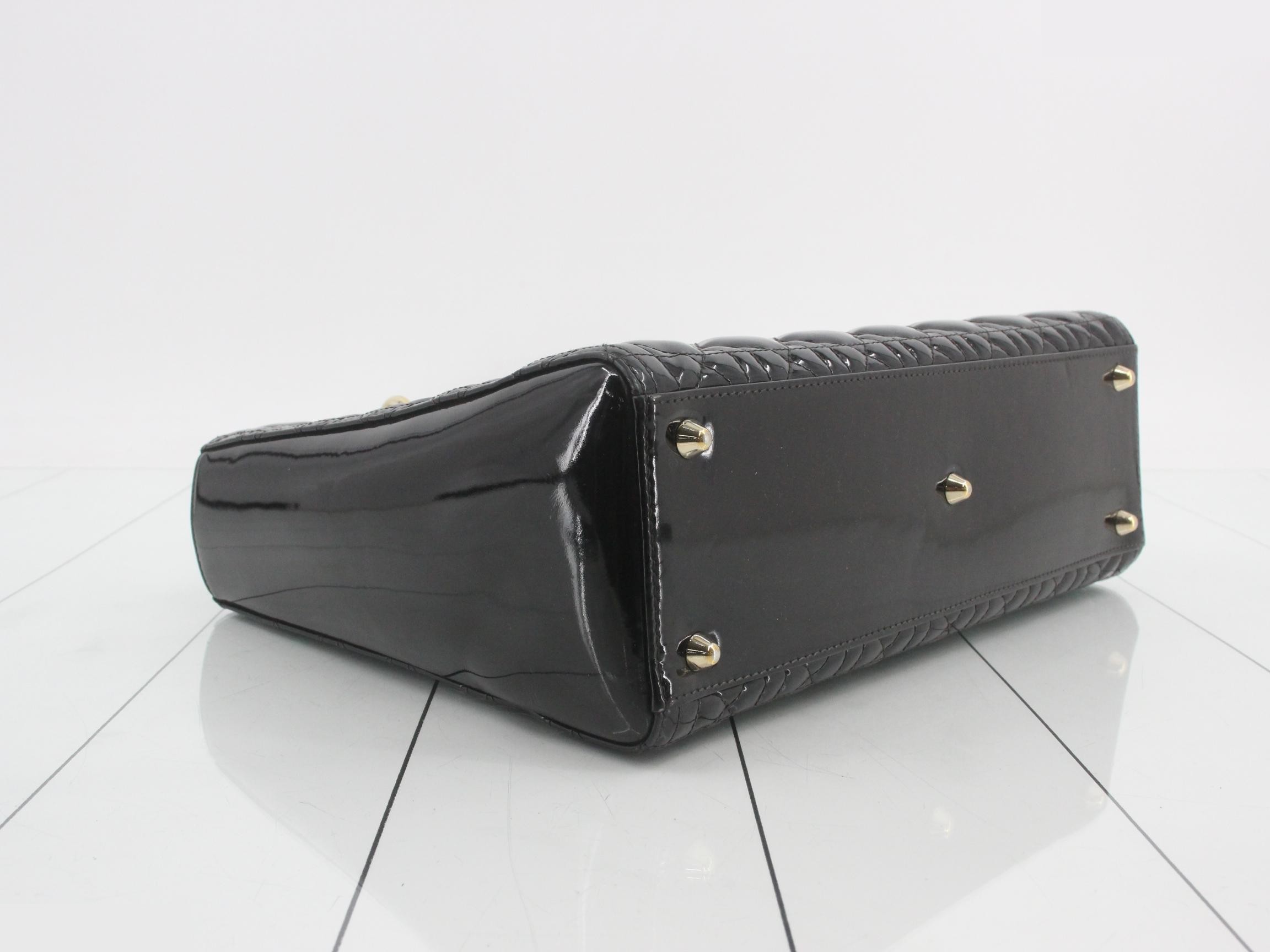 Lady Dior Large Enamel Black — view 5