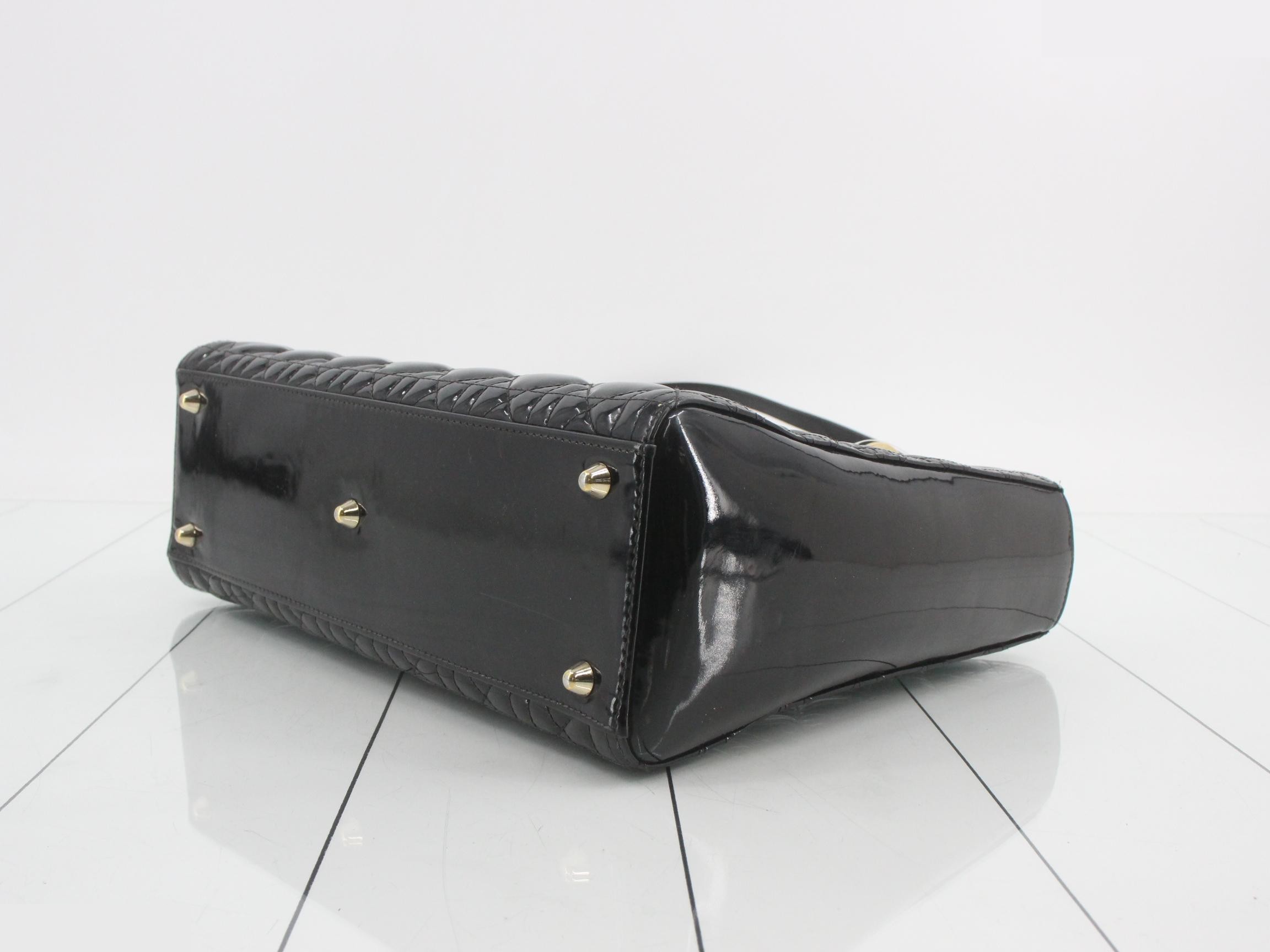 Lady Dior Large Enamel Black — view 6