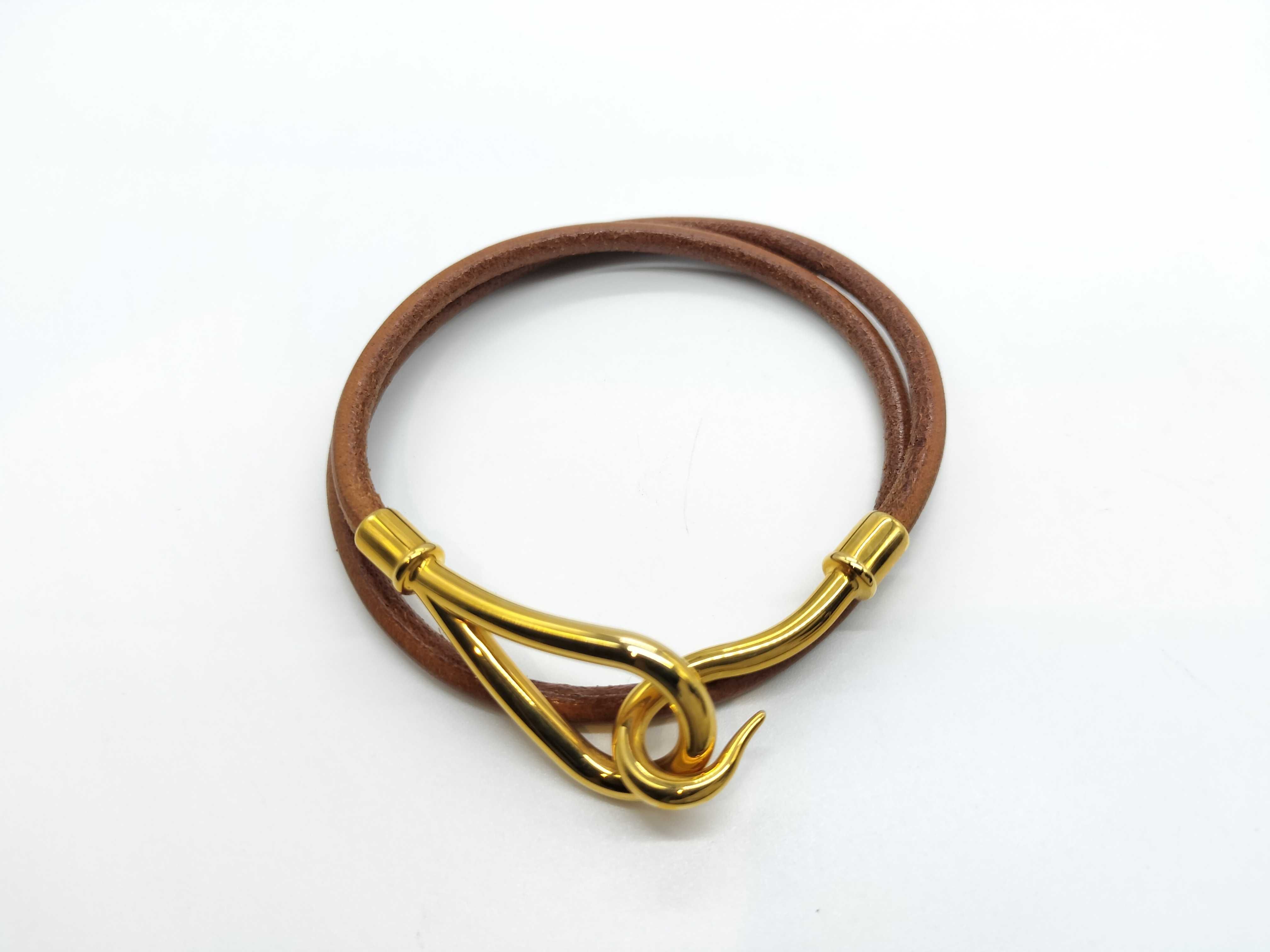Jumbo Choker Double Bracelet GP Brown Bracelet/Bangle — view 2