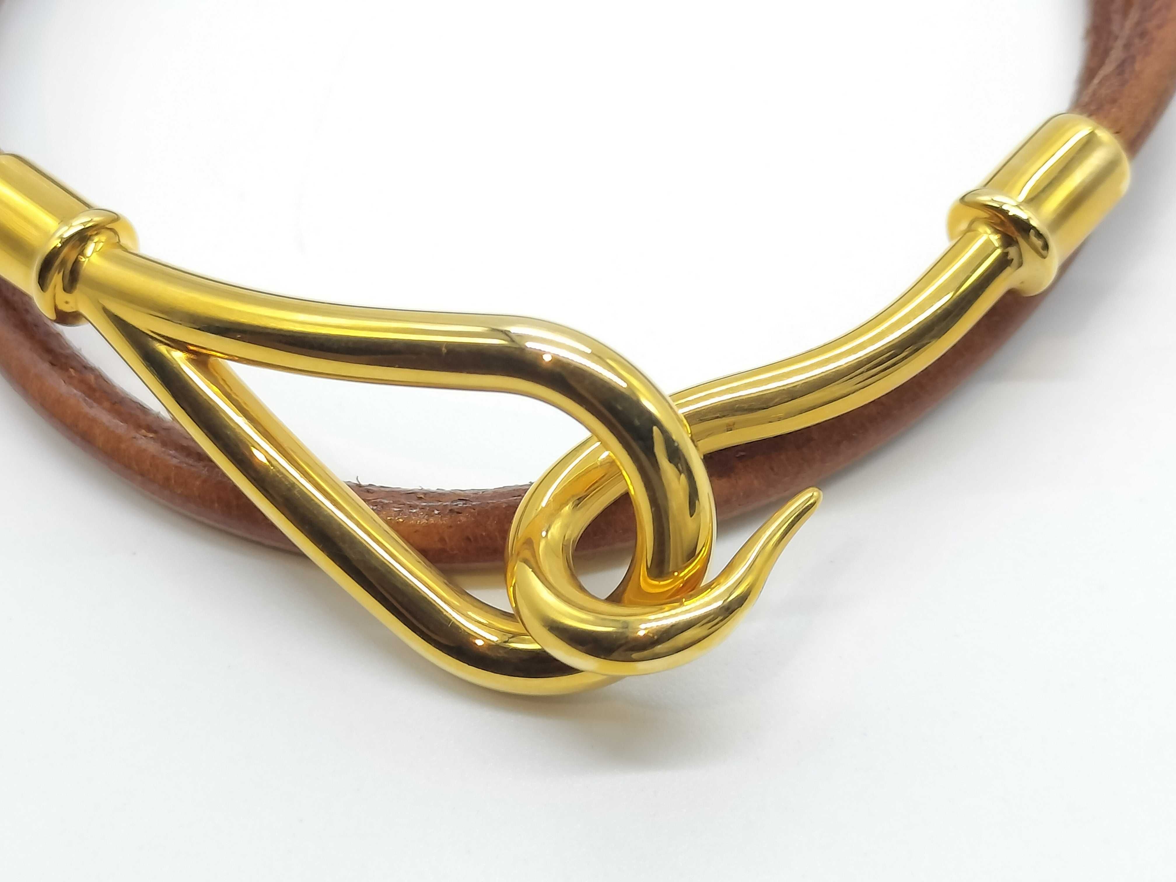 Jumbo Choker Double Bracelet GP Brown Bracelet/Bangle — view 3