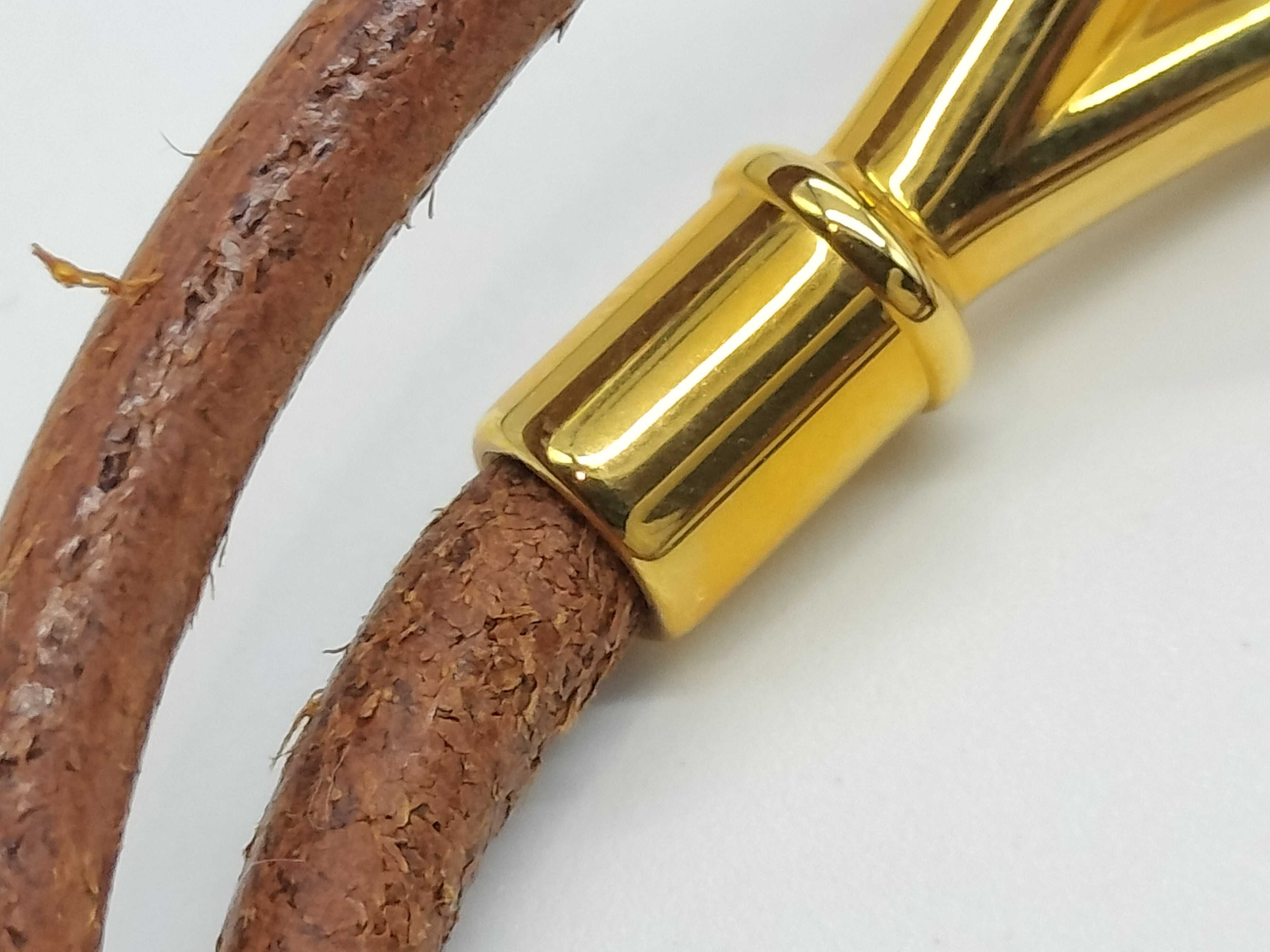 Jumbo Choker Double Bracelet GP Brown Bracelet/Bangle — view 6