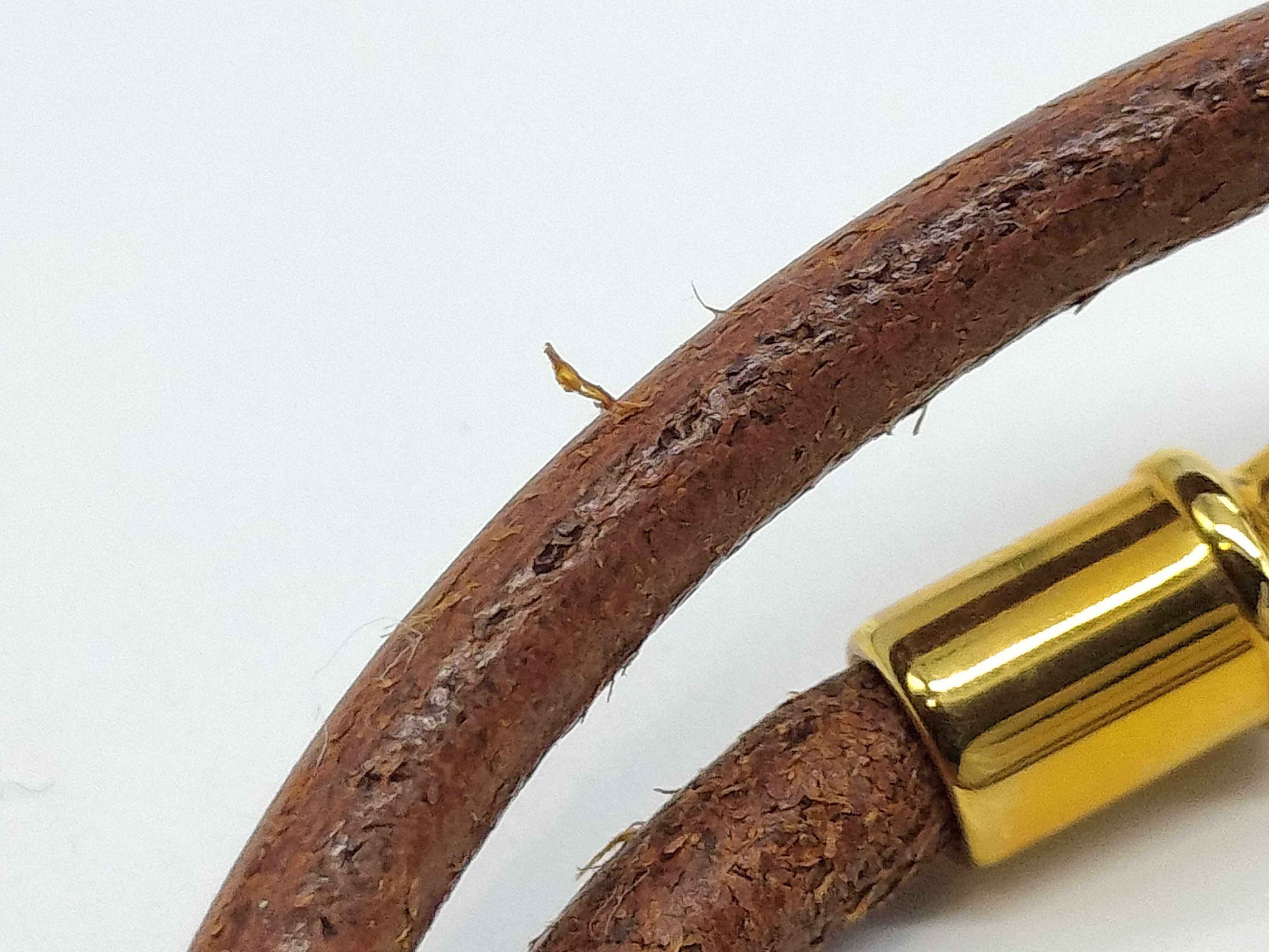Jumbo Choker Double Bracelet GP Brown Bracelet/Bangle — view 7