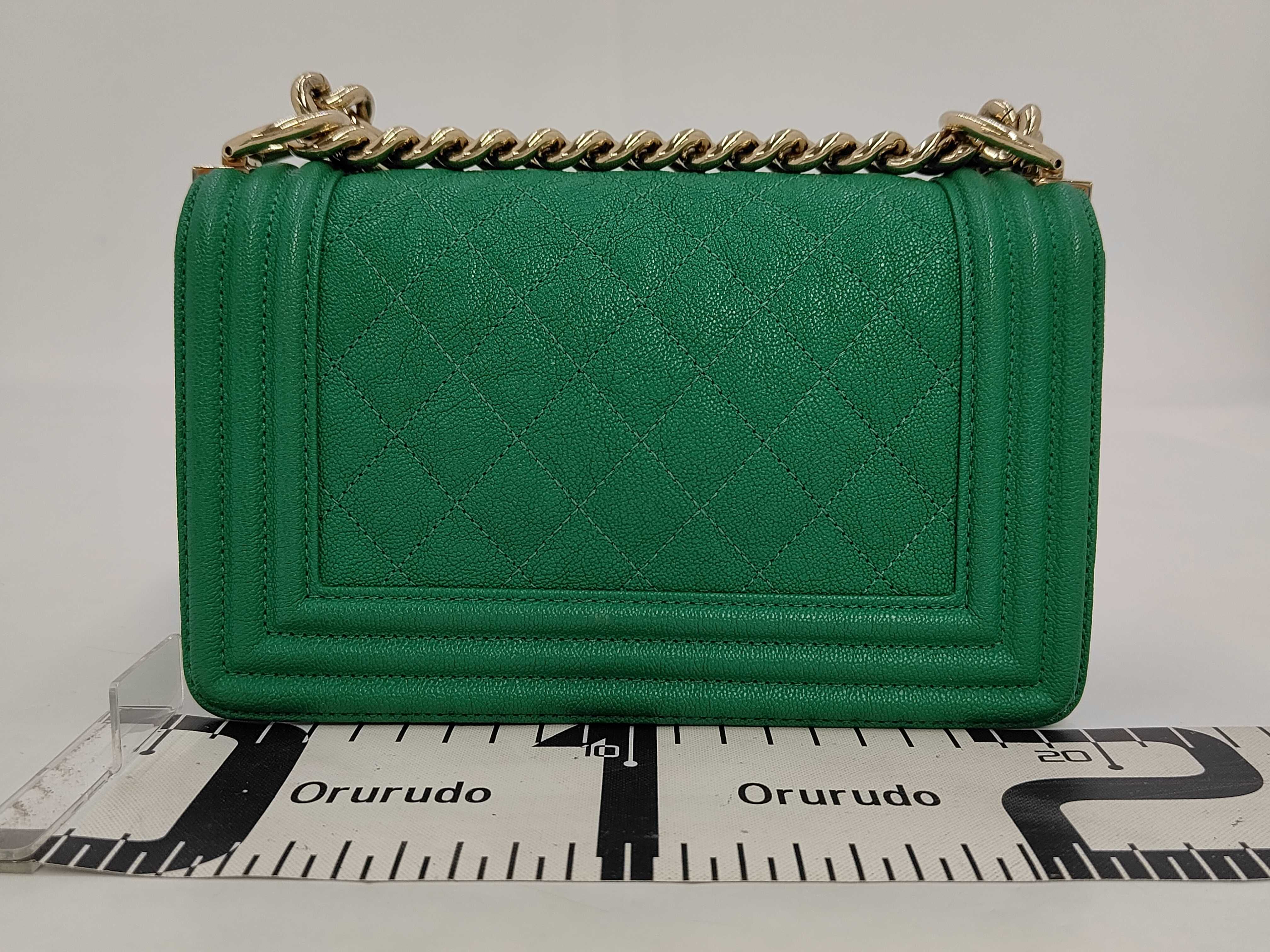 Le Boy Green Quilted Lambskin Shoulder Bag — view 2