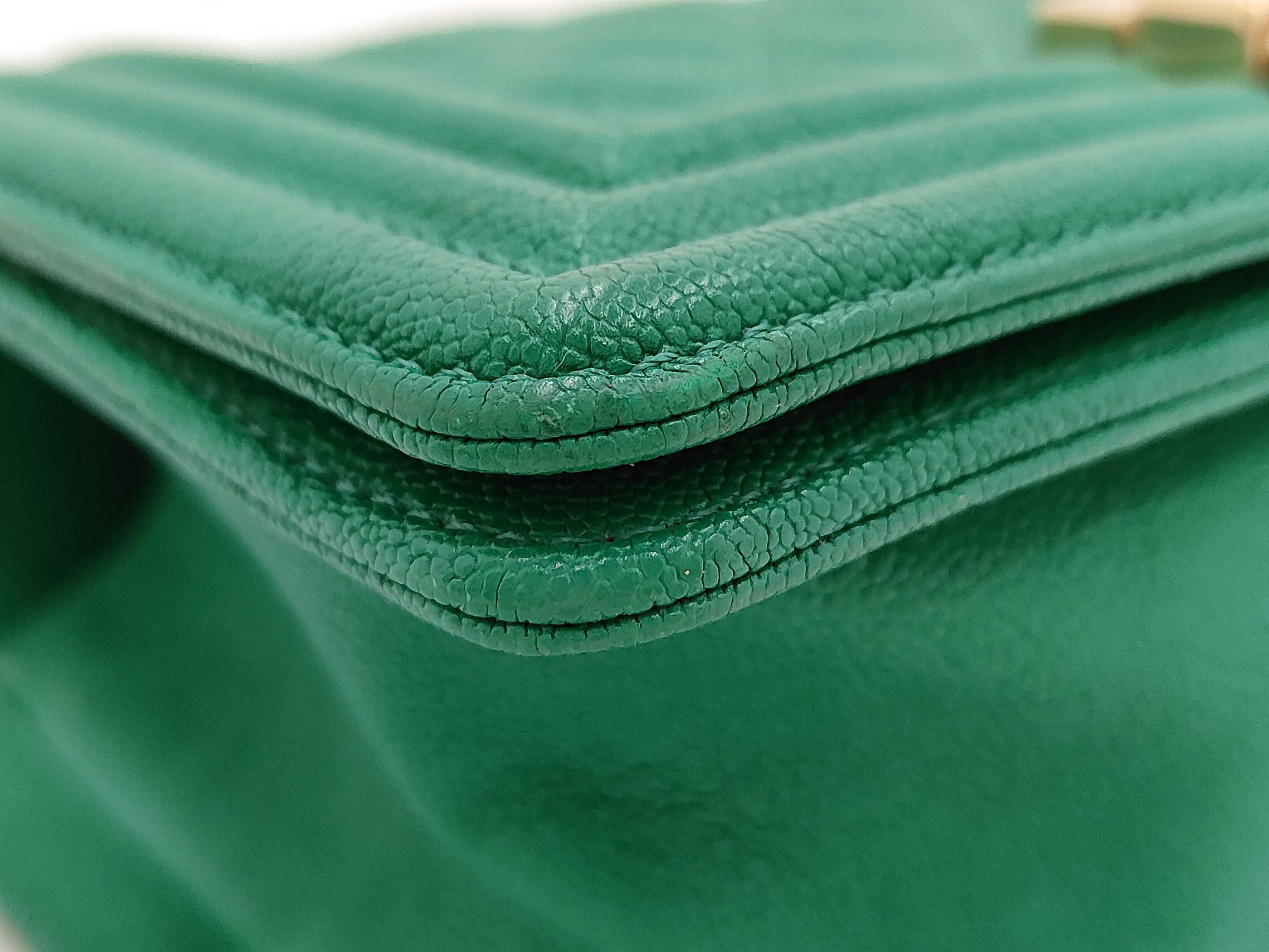 Le Boy Green Quilted Lambskin Shoulder Bag — view 4