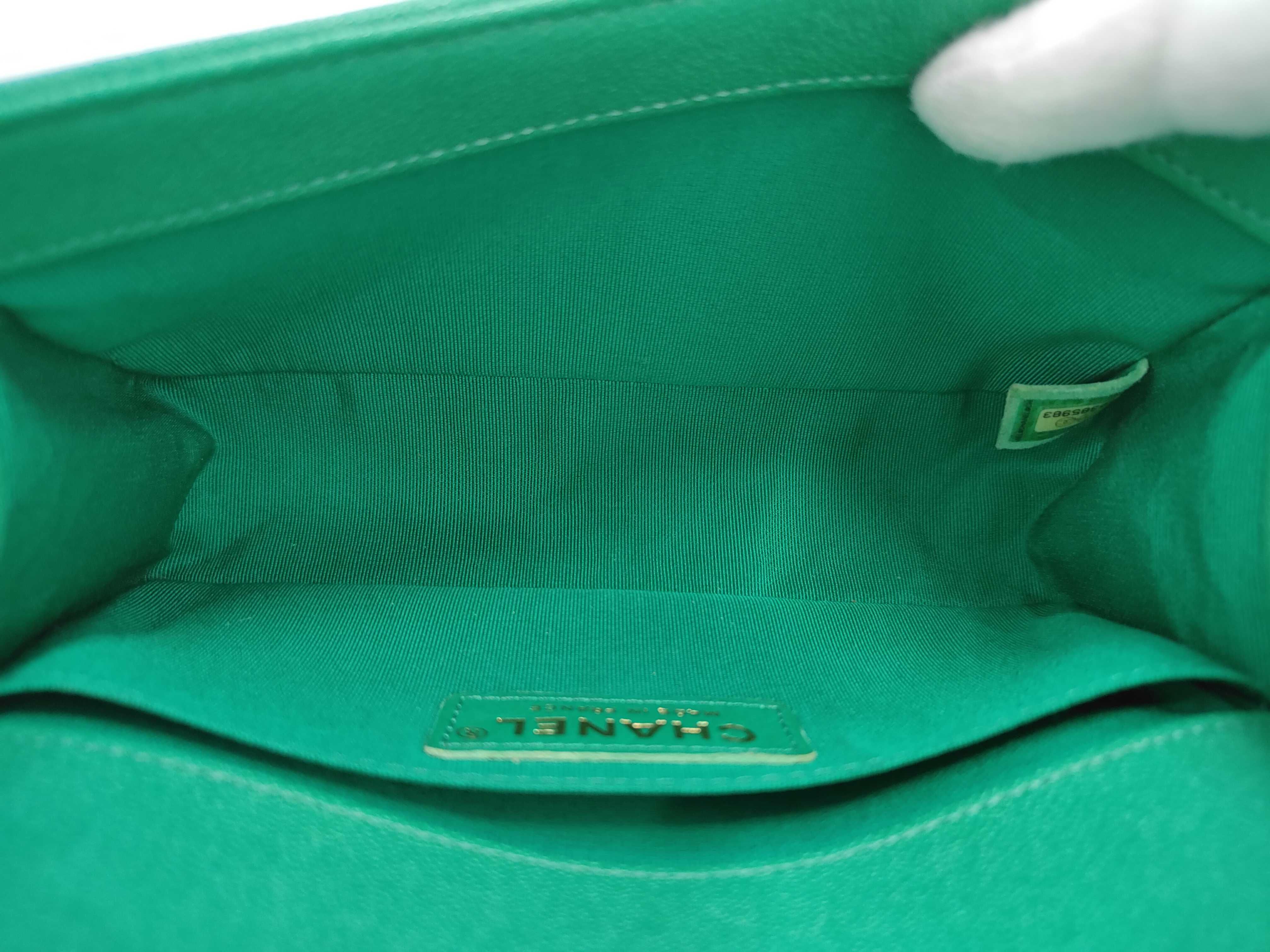 Le Boy Green Quilted Lambskin Shoulder Bag — view 9