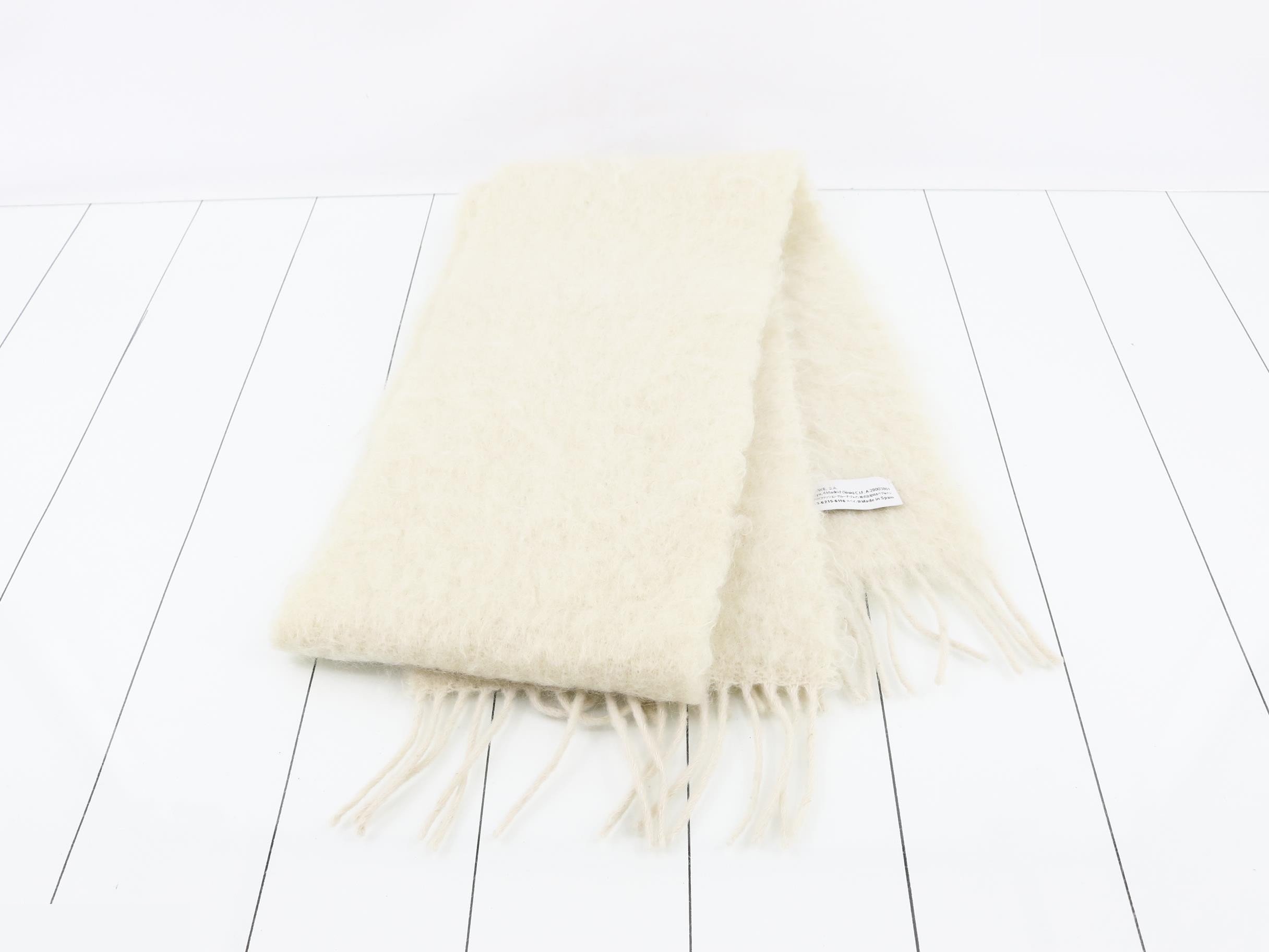 Scarf - Ivory Mohair — view 3