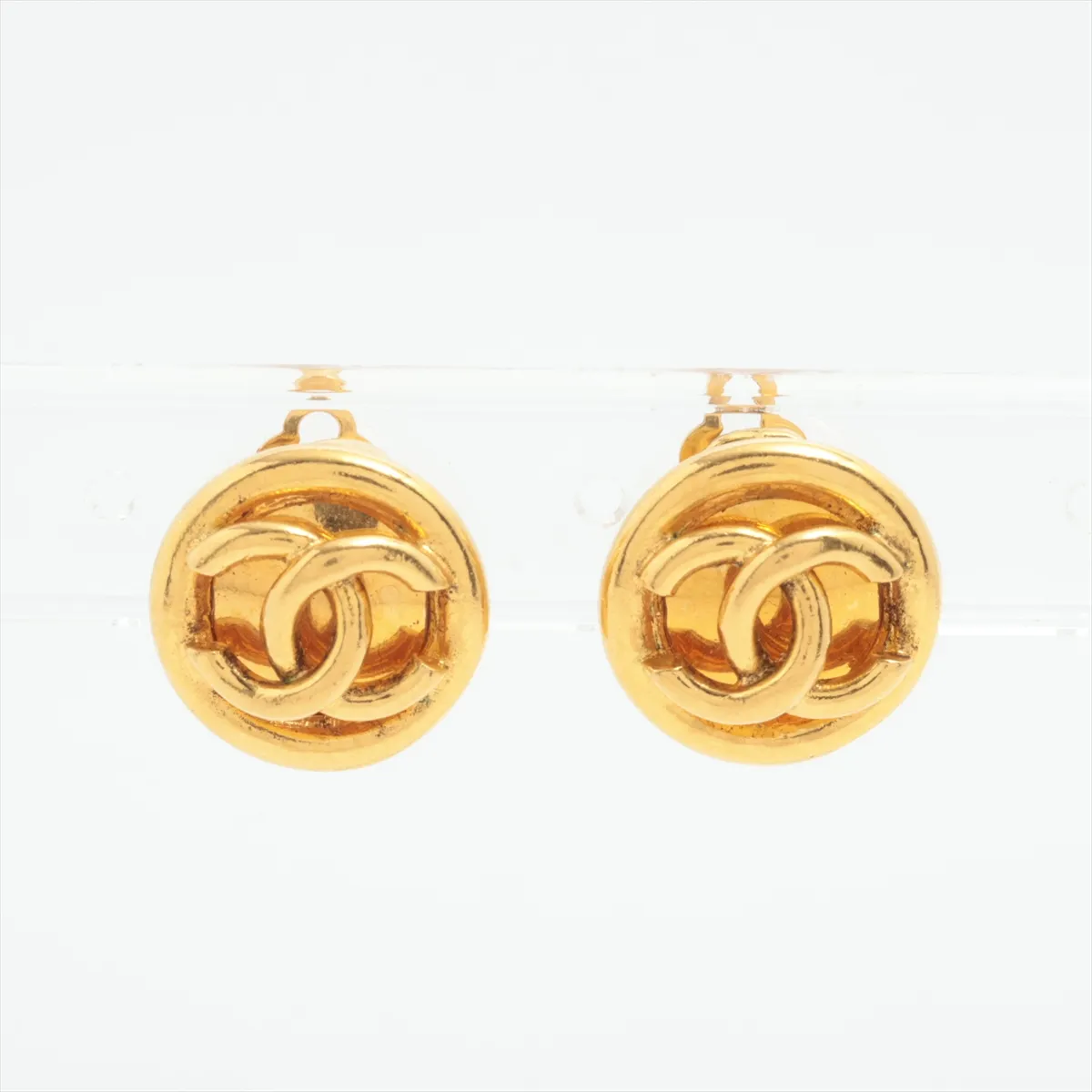 Coco Mark 93P/2935 Earrings (Pair) GP Gold. Shows signs of wear: