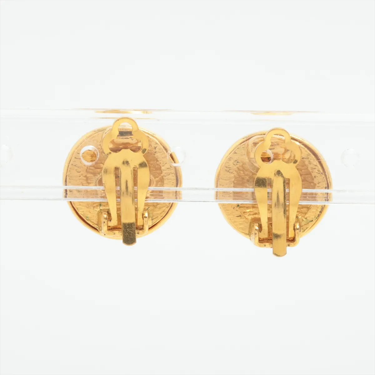 Coco Mark 93P/2935 Earrings (Pair) GP Gold. Shows signs of wear: — view 2