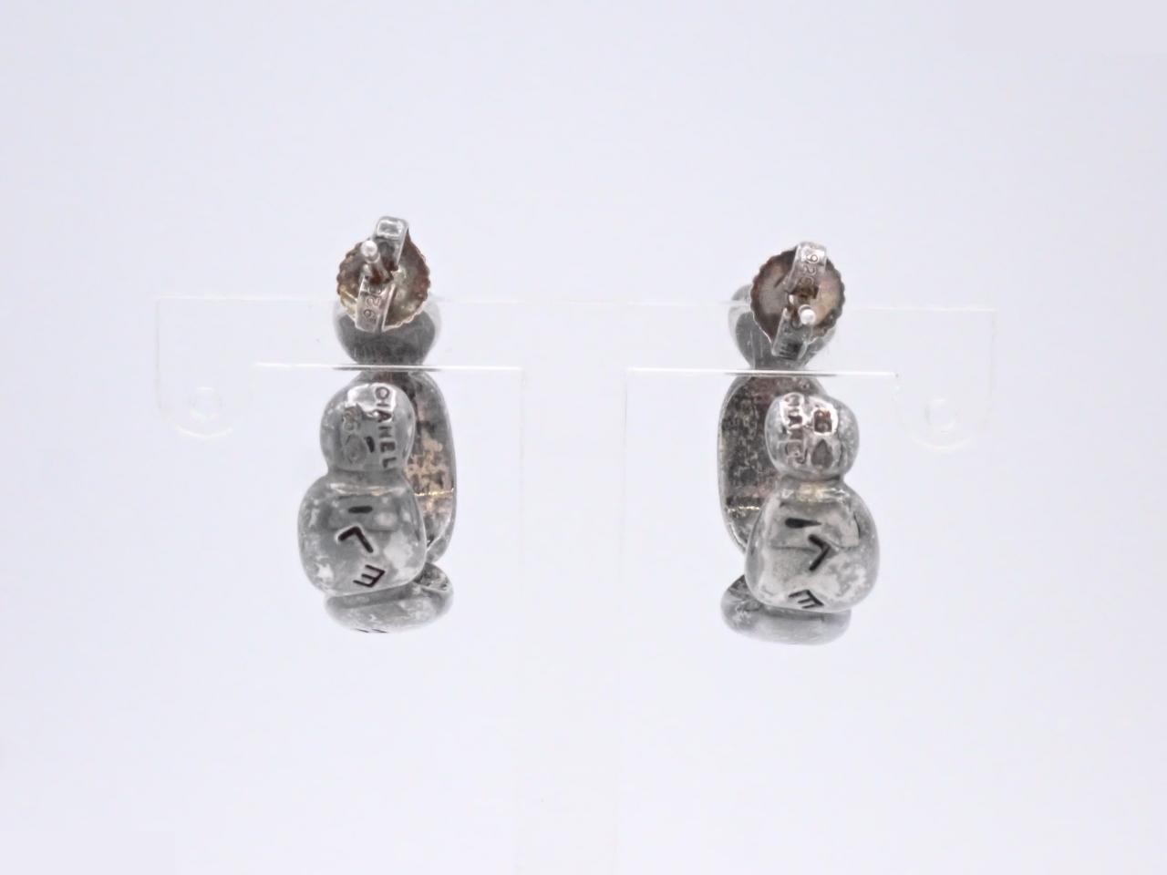 Logo earrings, 925 sterling silver, approximately 11.9g — view 2