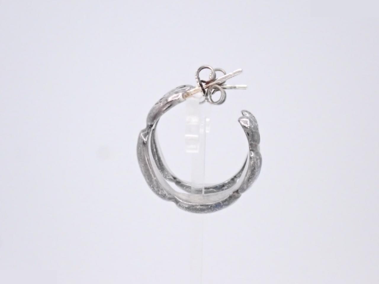 Logo earrings, 925 sterling silver, approximately 11.9g — view 3