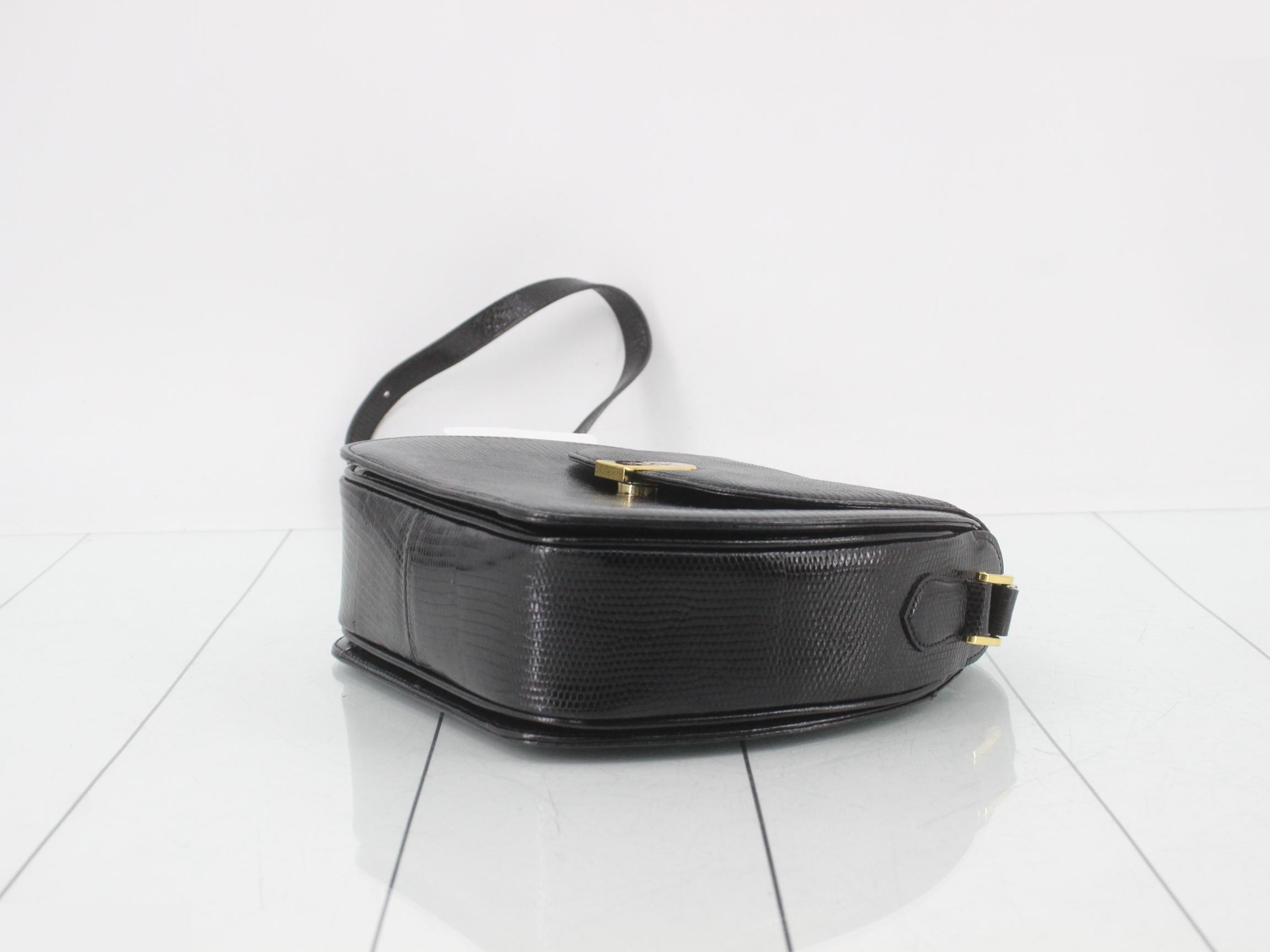 Lizard Shoulder Bag - Cassandra — view 6