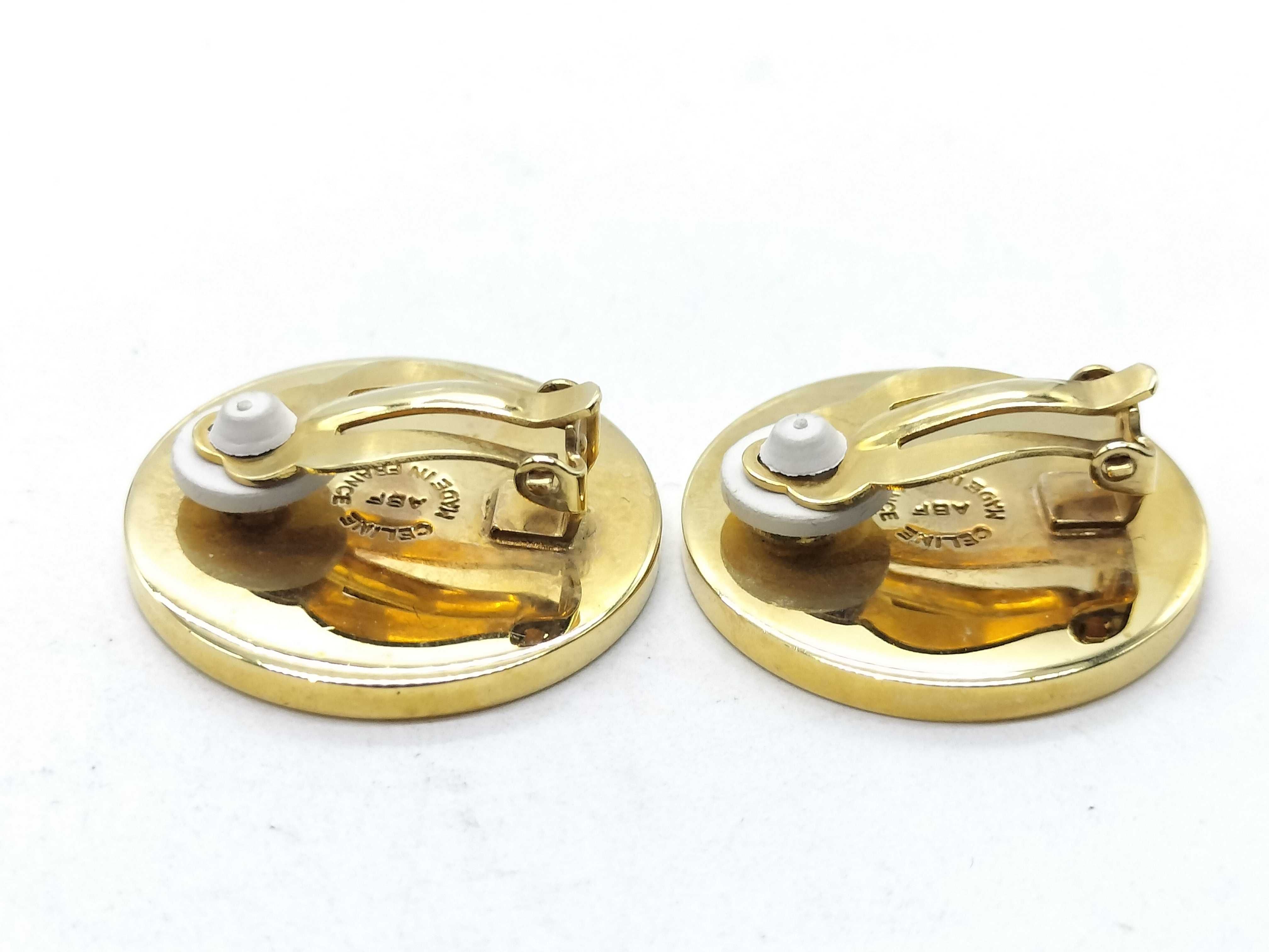 Vintage Necklace/Earrings with Storage Bag, Gold Diagram Necklace — view 7