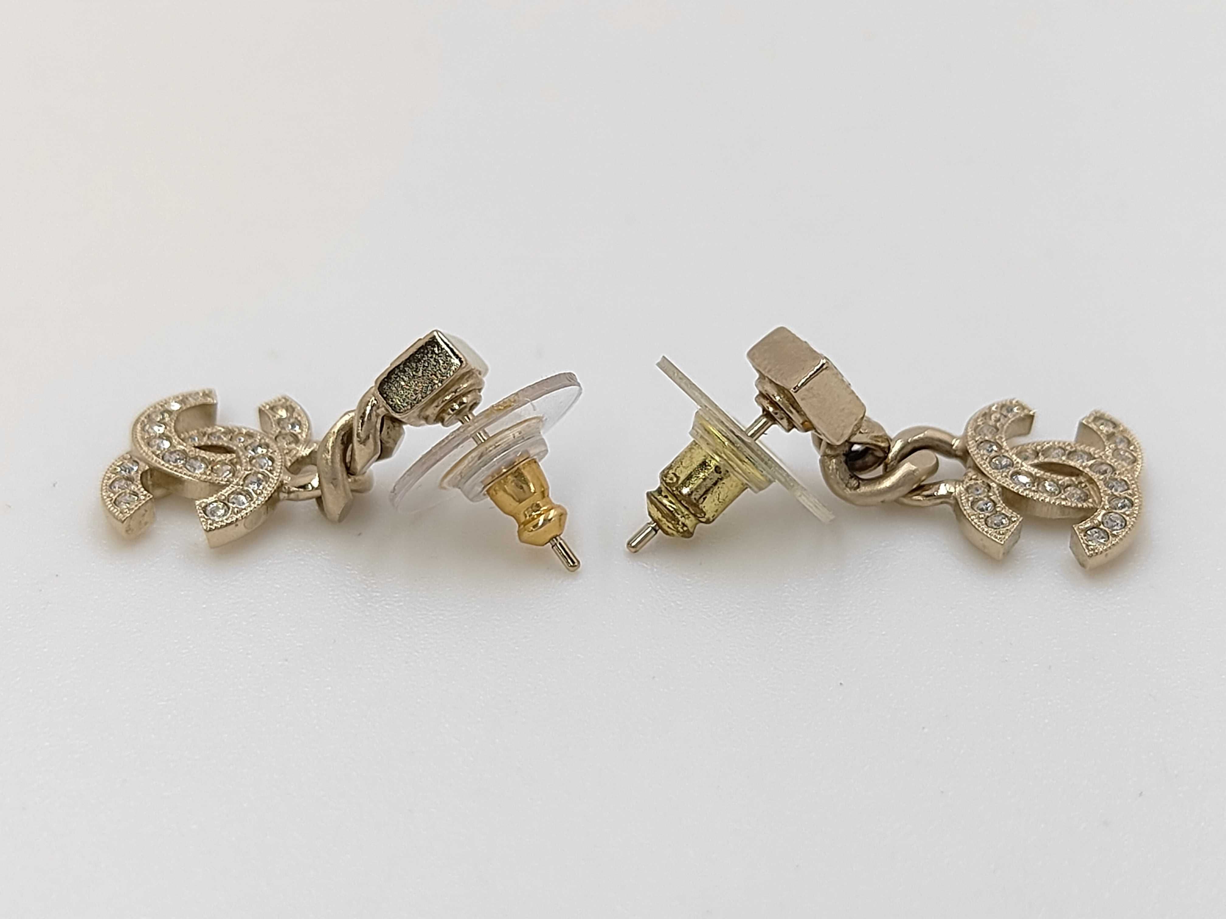 C24V Metal Coco Mark Earrings — view 2
