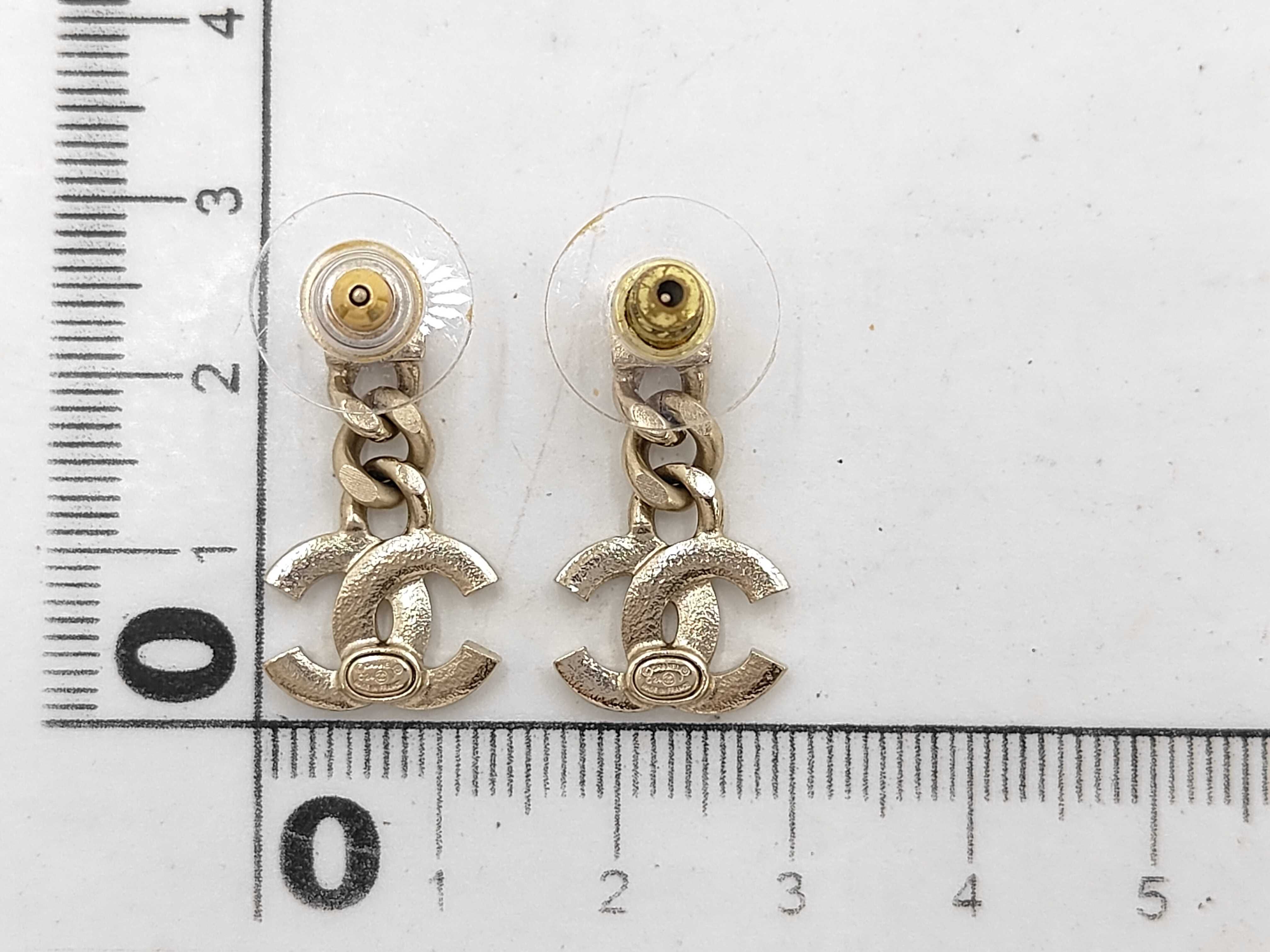 C24V Metal Coco Mark Earrings — view 6
