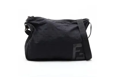 ZUCCA FF Logo 7VA148 Leather Nylon Shoulder Bag