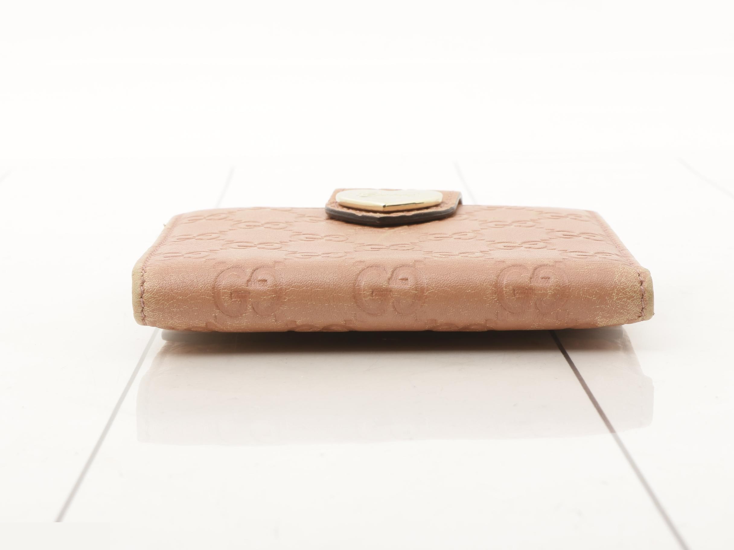 Guccissima wallet, heart design — view 3