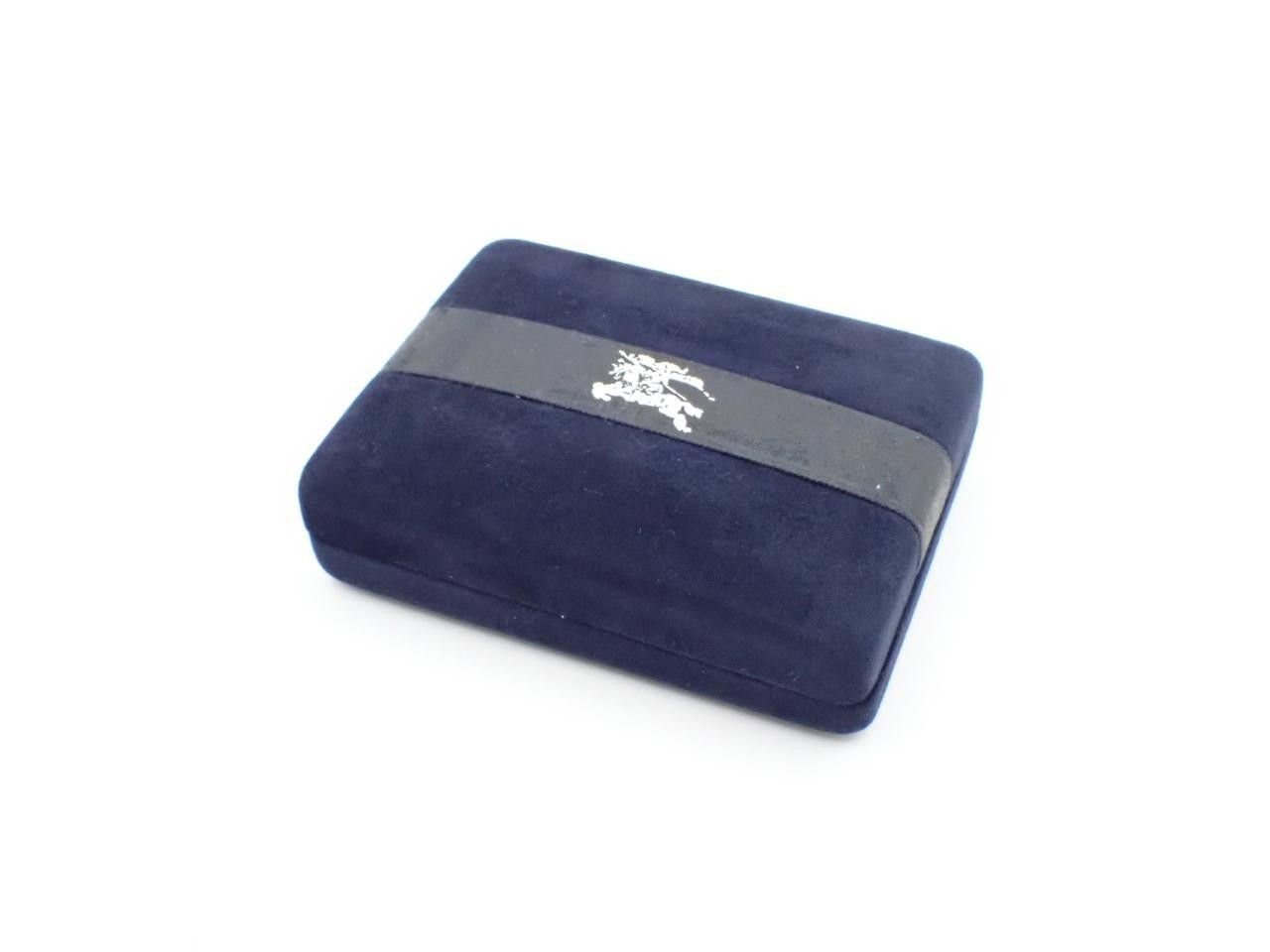 Cufflinks and Tie Tack Set, GP/Blue, with Box — view 4