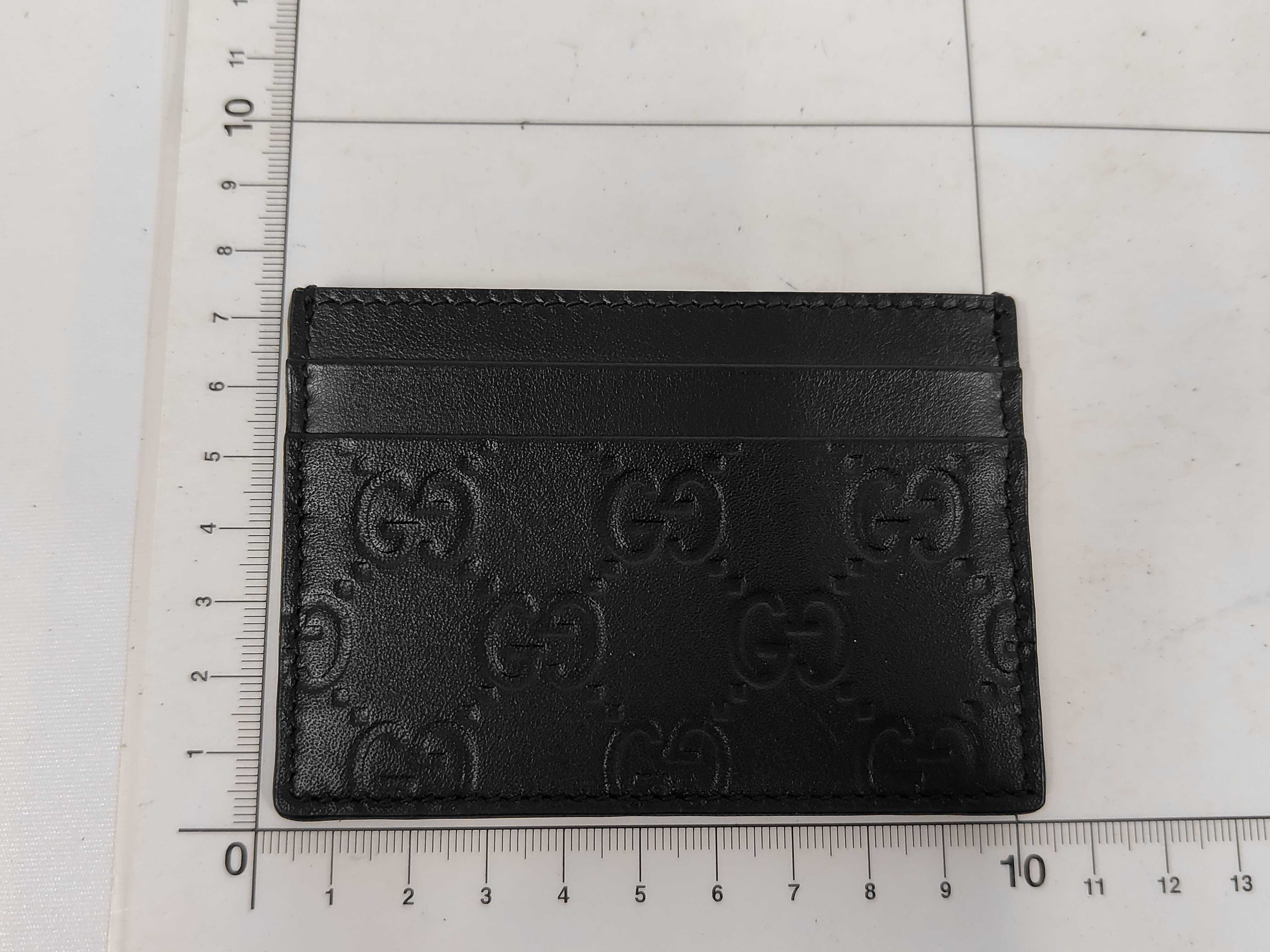 233166 Guccissima Card Case, Black (Card Case/Pass Case/Business Card Holder) — view 2
