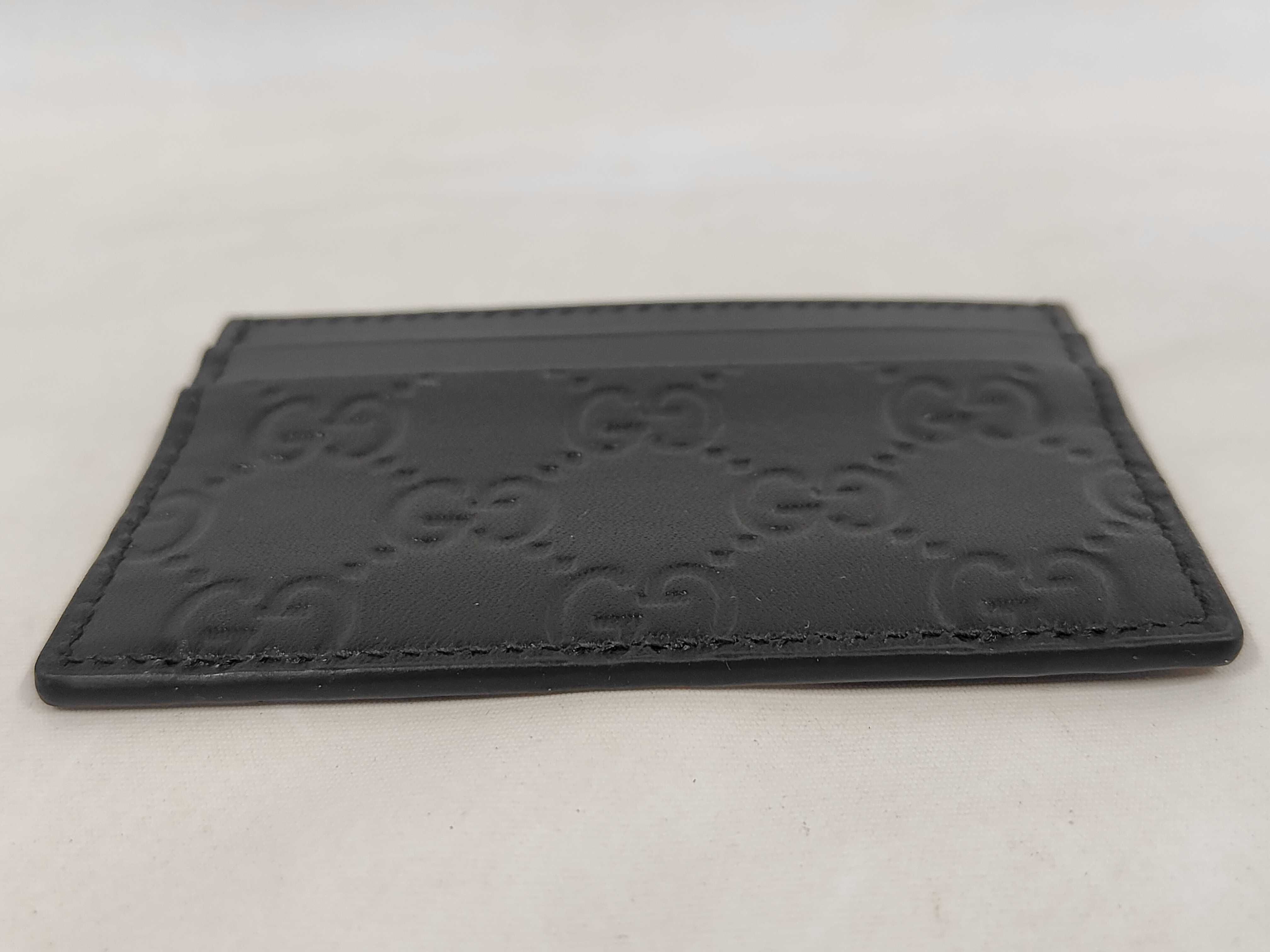 233166 Guccissima Card Case, Black (Card Case/Pass Case/Business Card Holder) — view 4