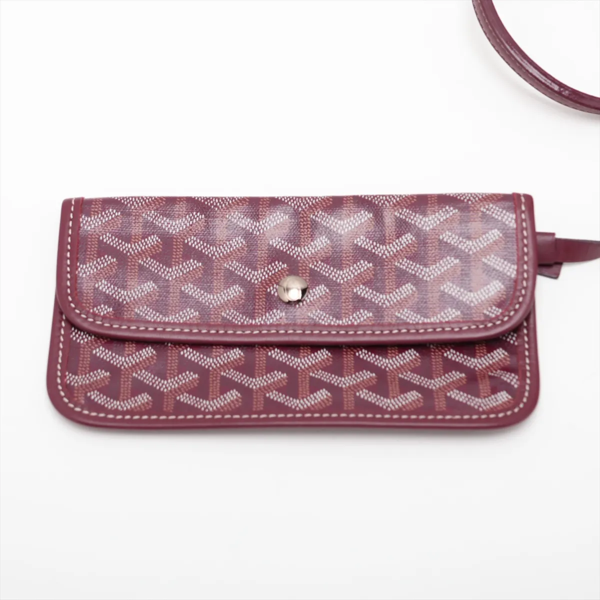 Saint Louis PM PVC x Leather Tote Bag, Bordeaux — view 11