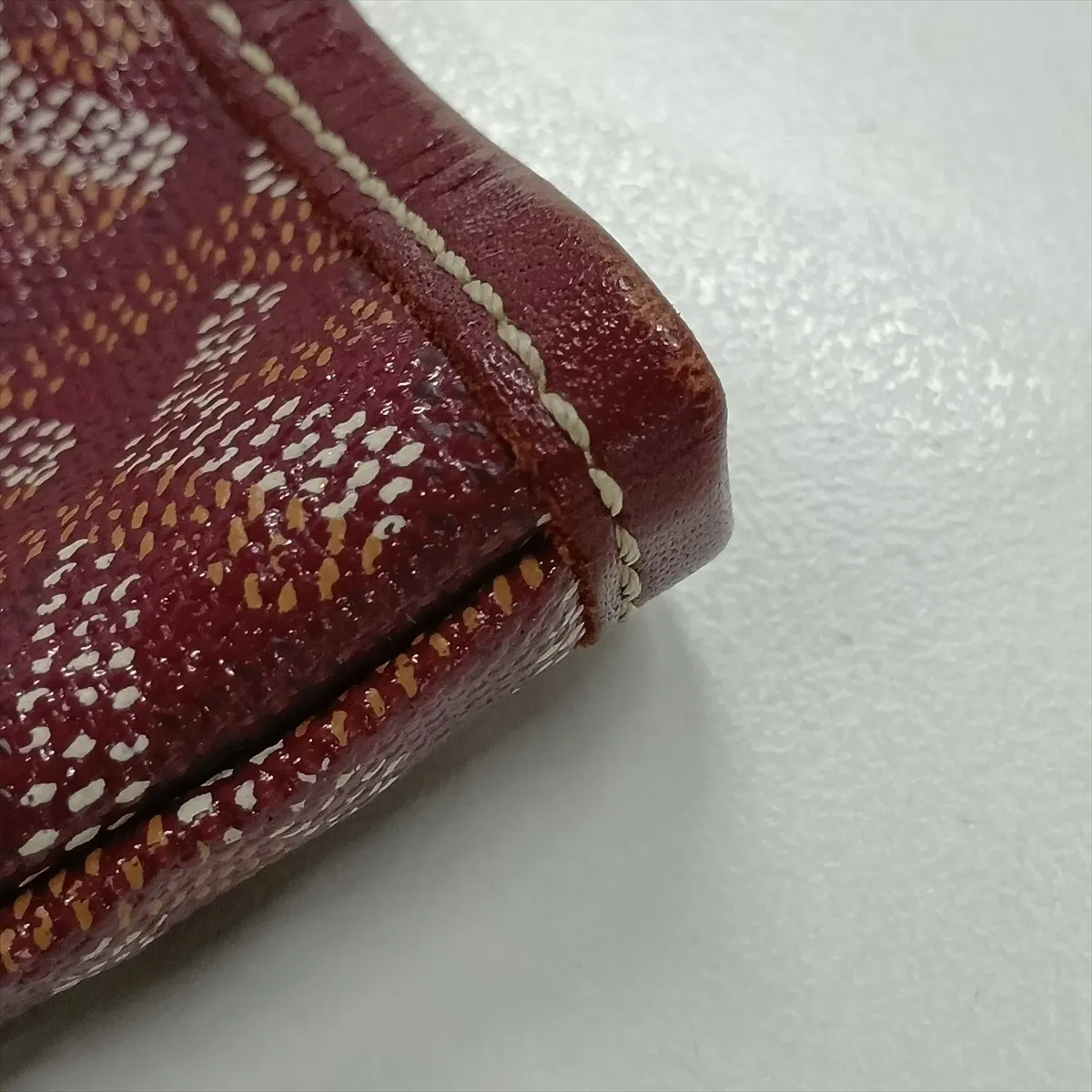 Saint Louis PM PVC x Leather Tote Bag, Bordeaux — view 13