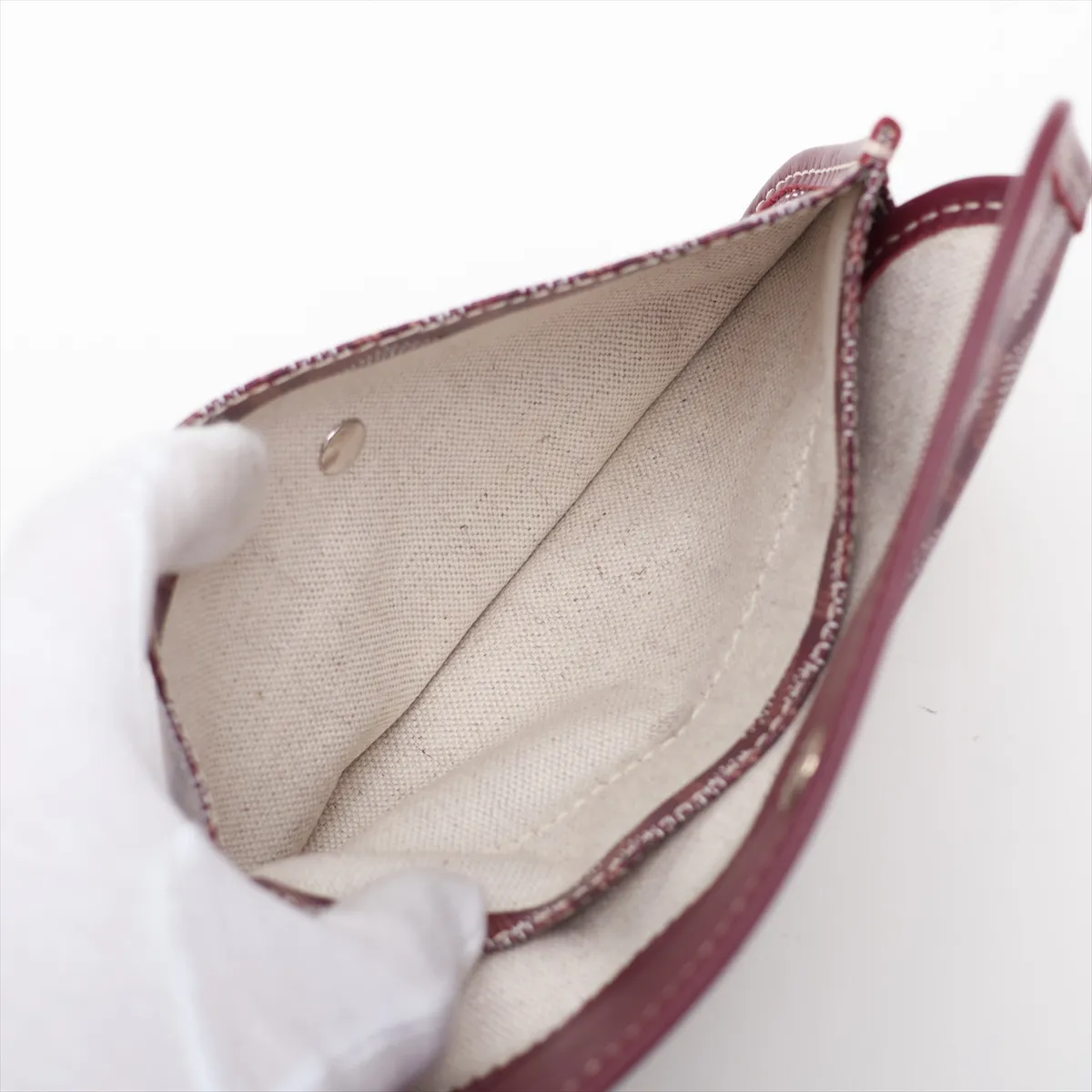 Saint Louis PM PVC x Leather Tote Bag, Bordeaux — view 8
