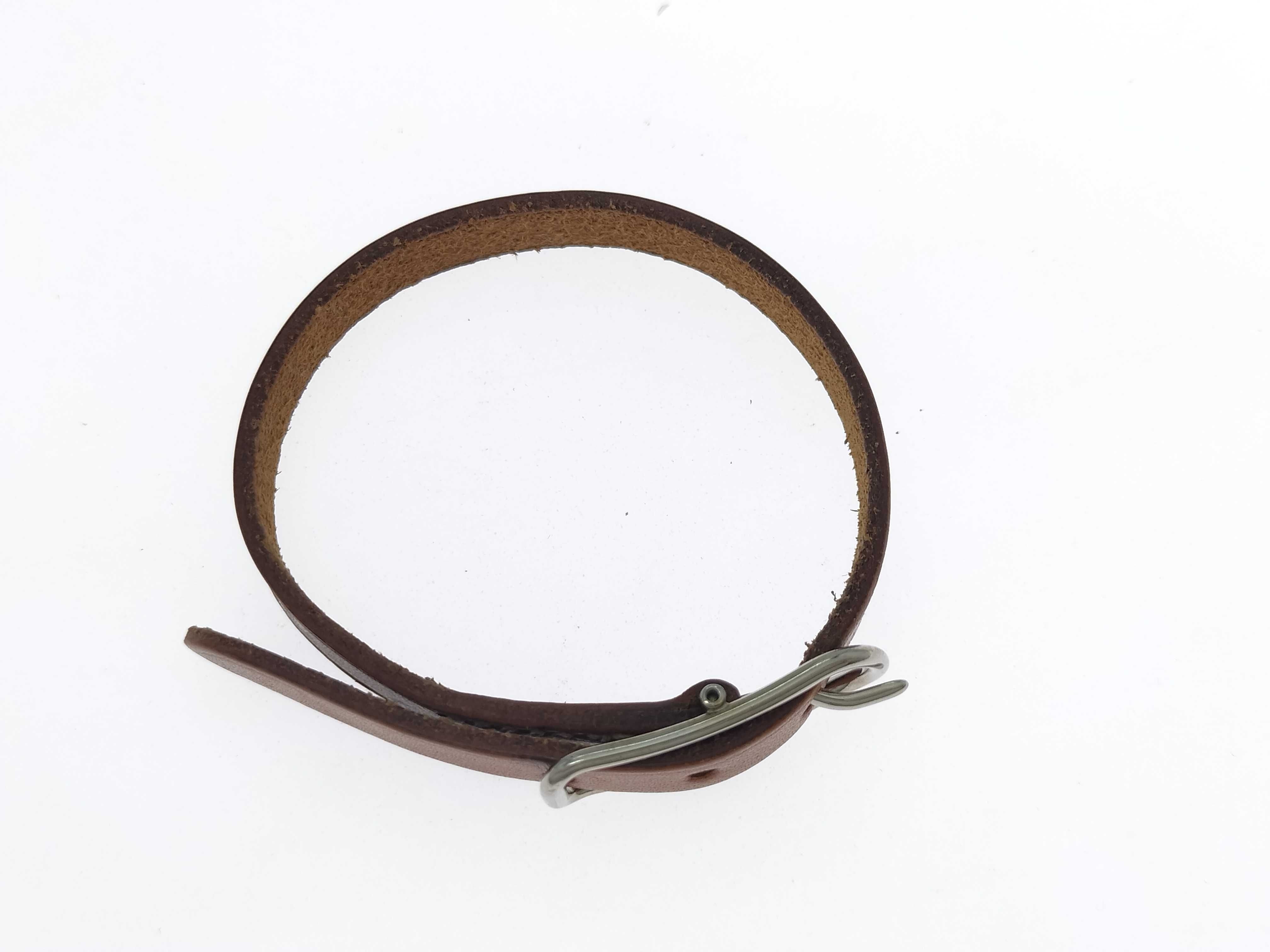 Api Leather Brown Silver Bracelet Bracelet/Bangle — view 2