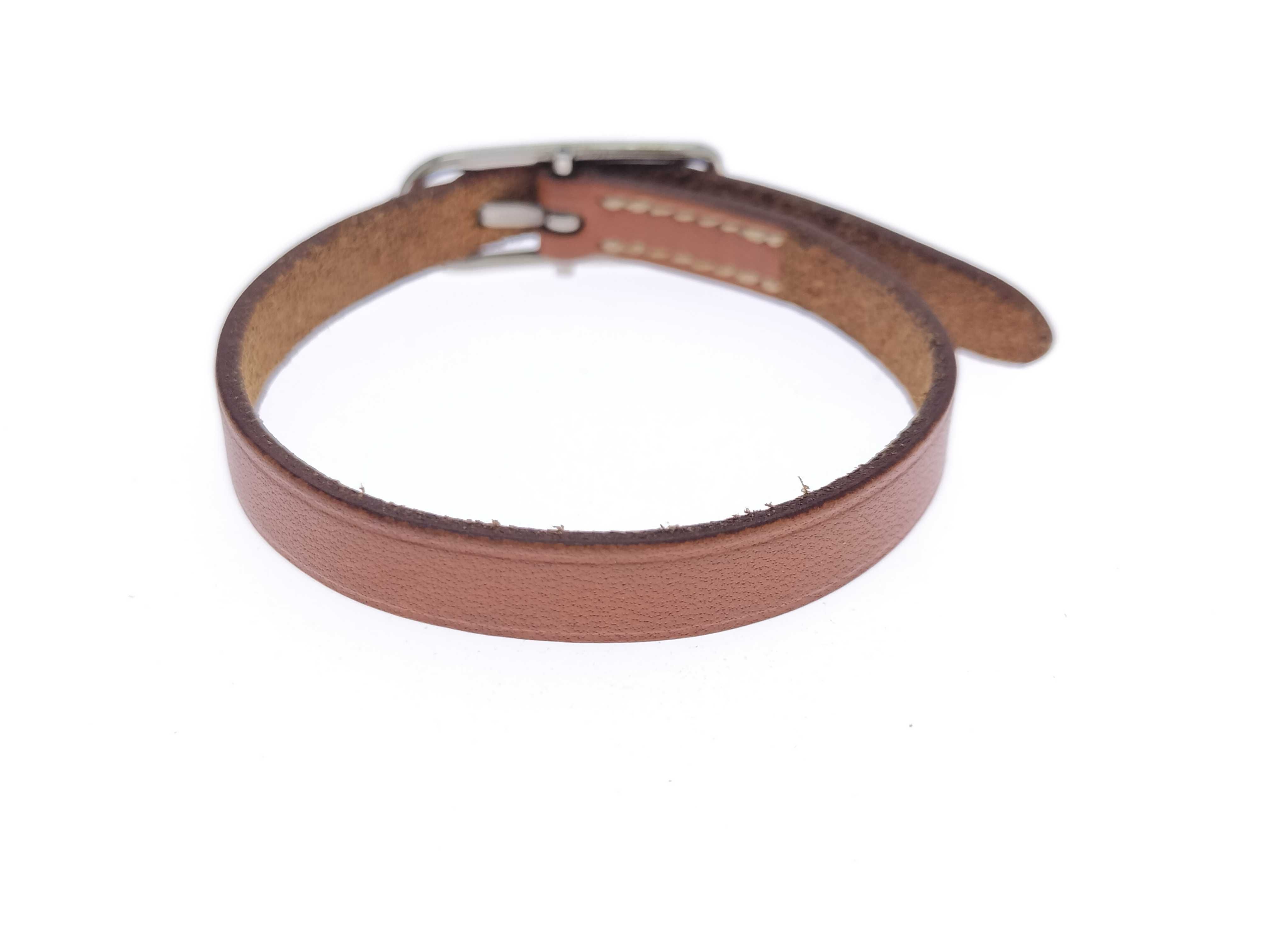 Api Leather Brown Silver Bracelet Bracelet/Bangle — view 5