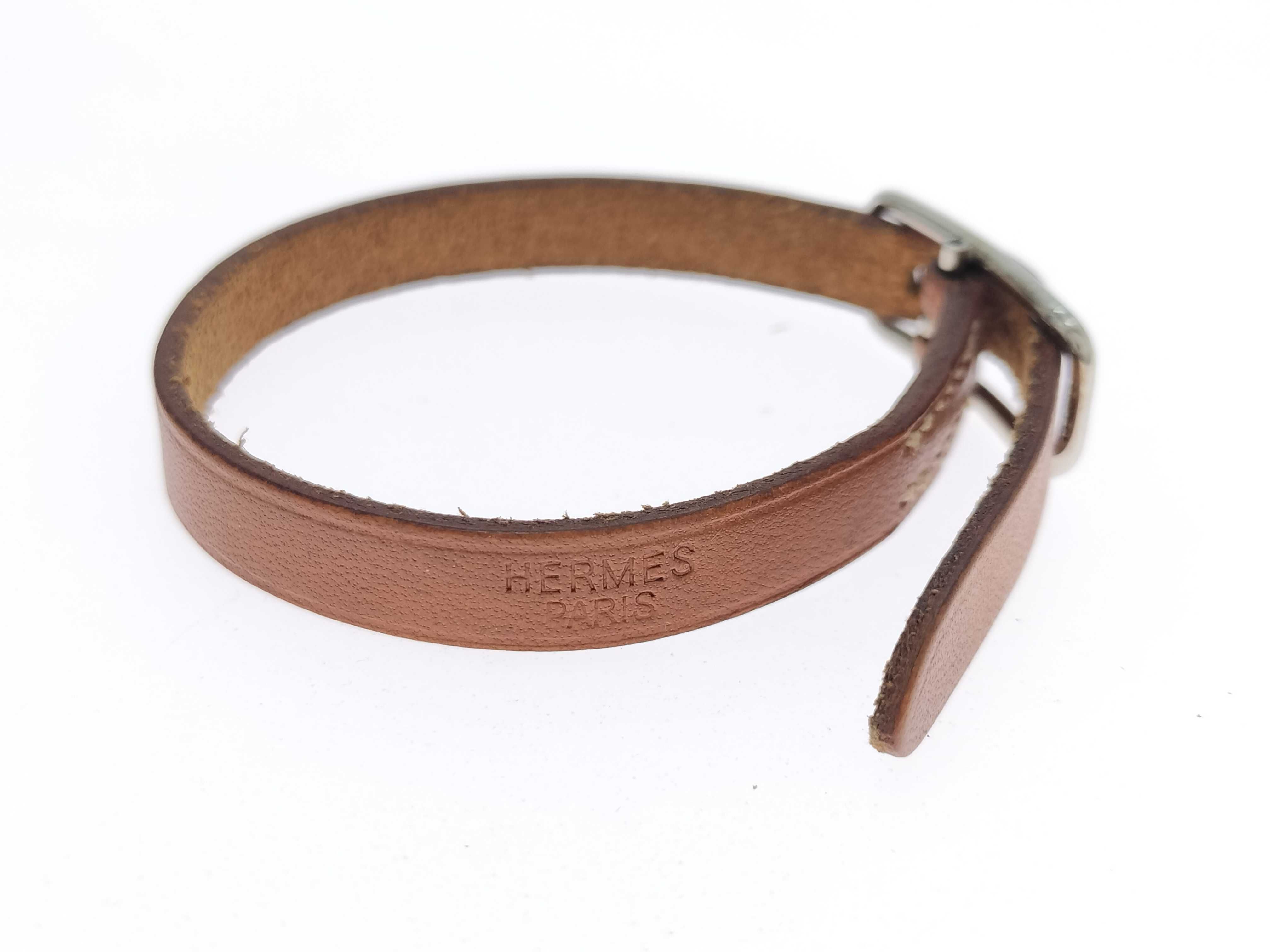 Api Leather Brown Silver Bracelet Bracelet/Bangle — view 6