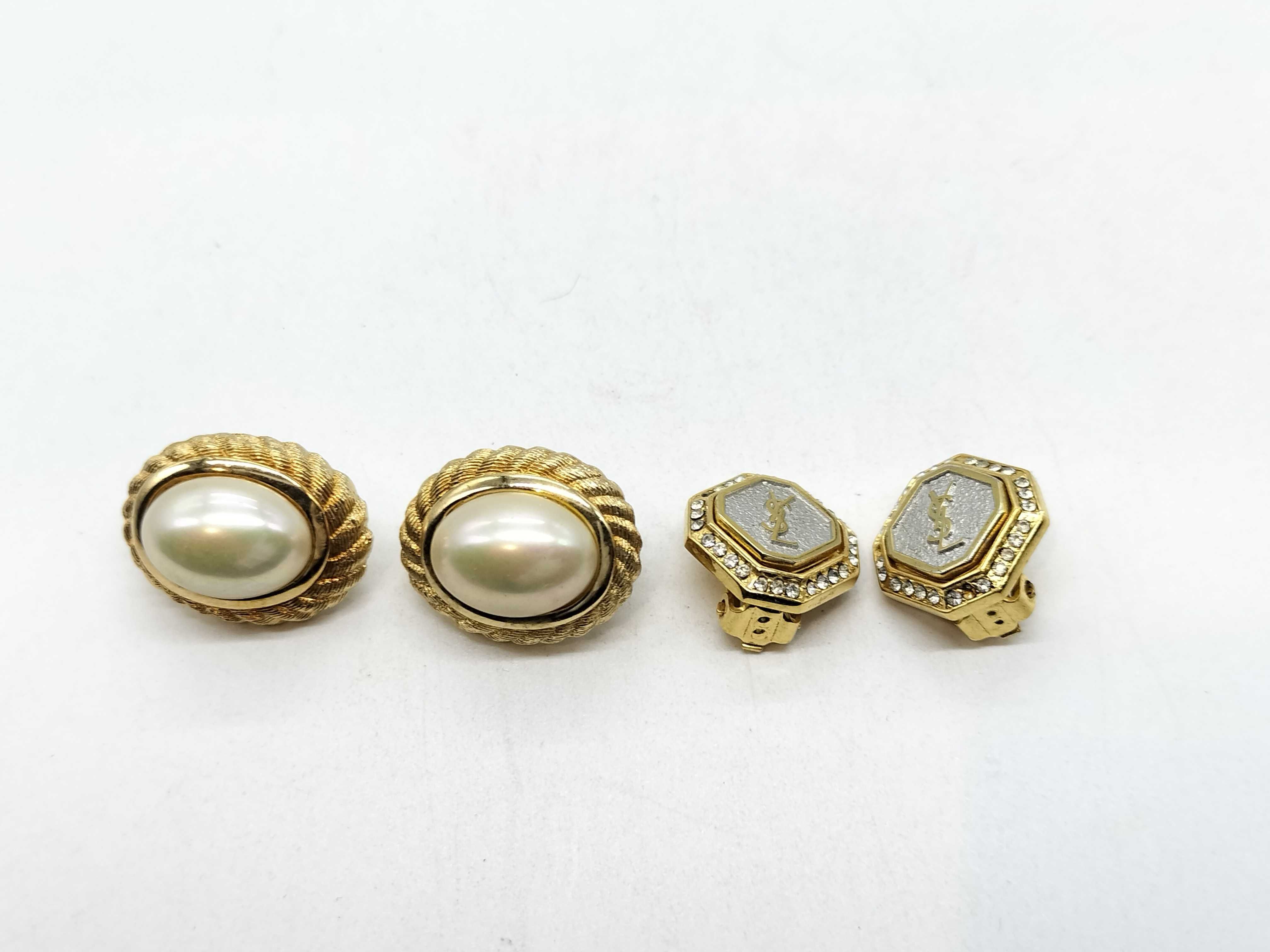 2 Dior YSL earrings