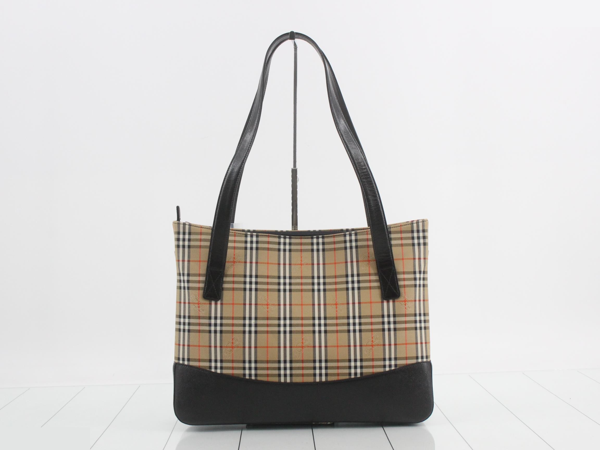 Nova check tote bag — view 2