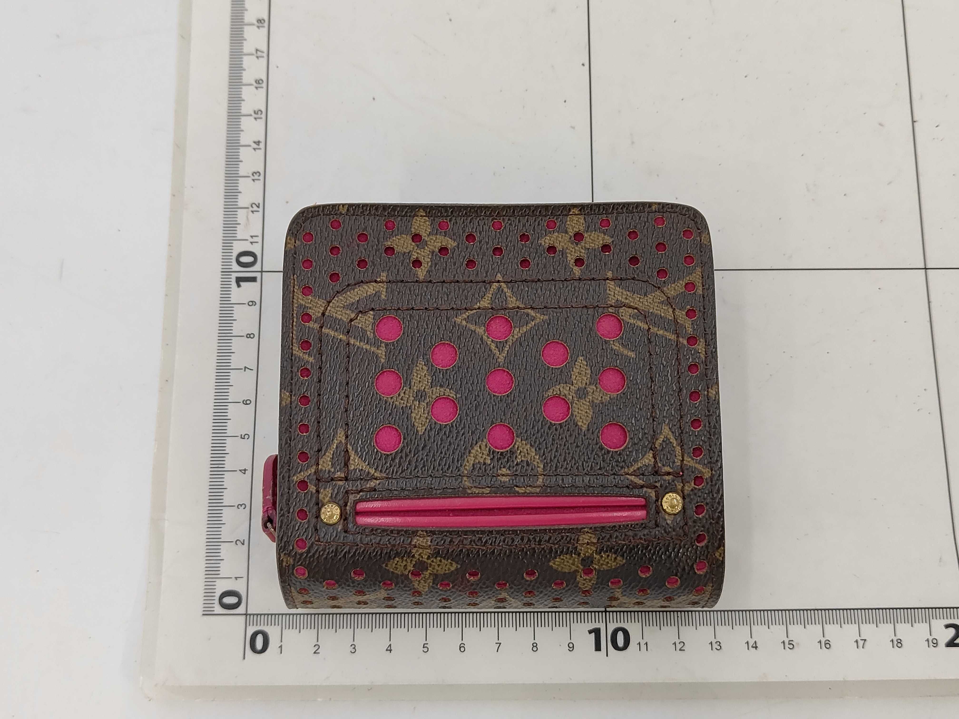 Monogram Perfo (Bag) Perfo Compact Zip Fuchsia Wallet — view 2