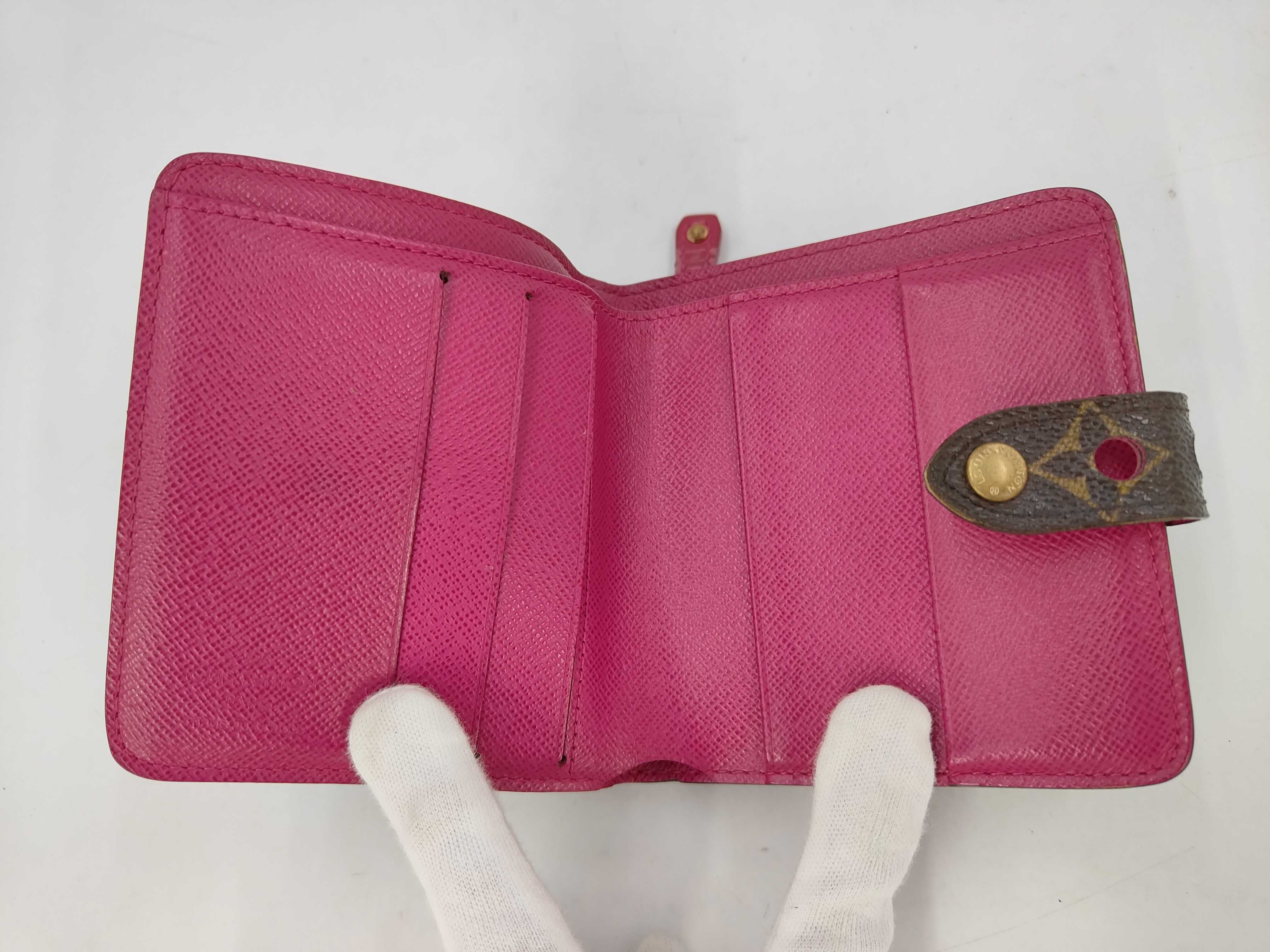 Monogram Perfo (Bag) Perfo Compact Zip Fuchsia Wallet — view 11